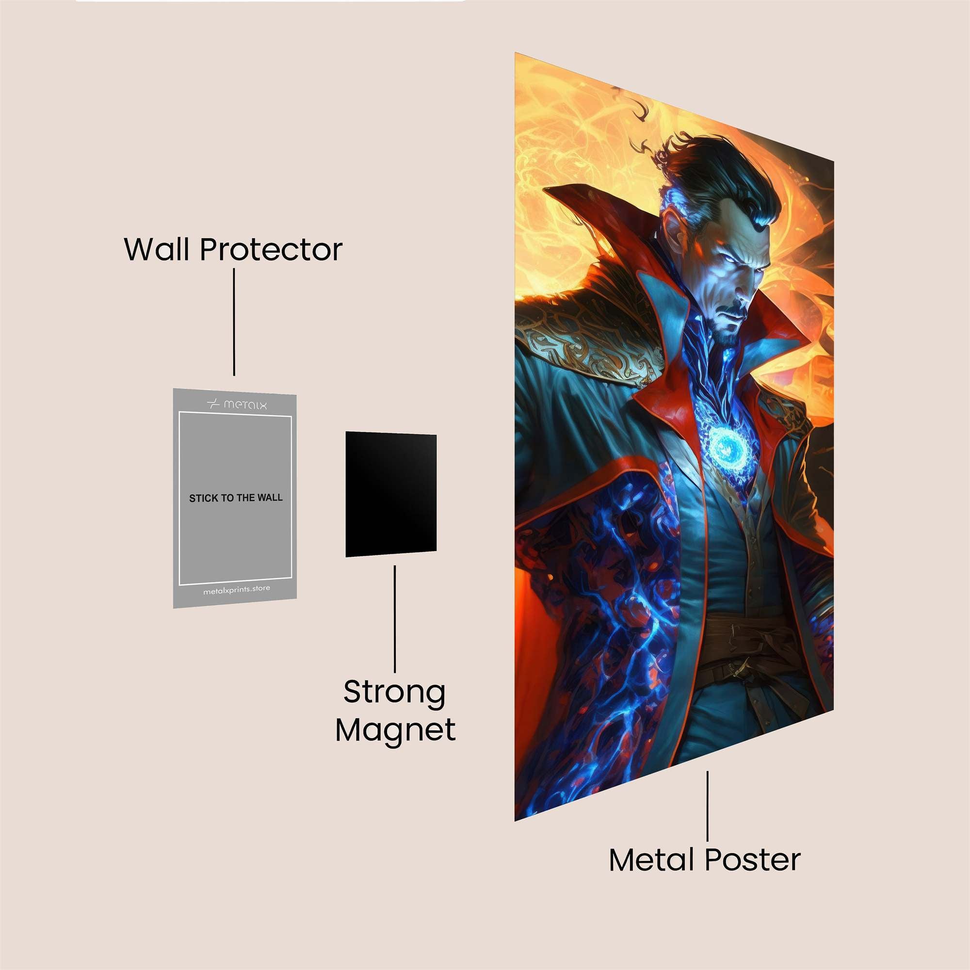 Sorcerer Blaze Safe Wall Magnetic / M