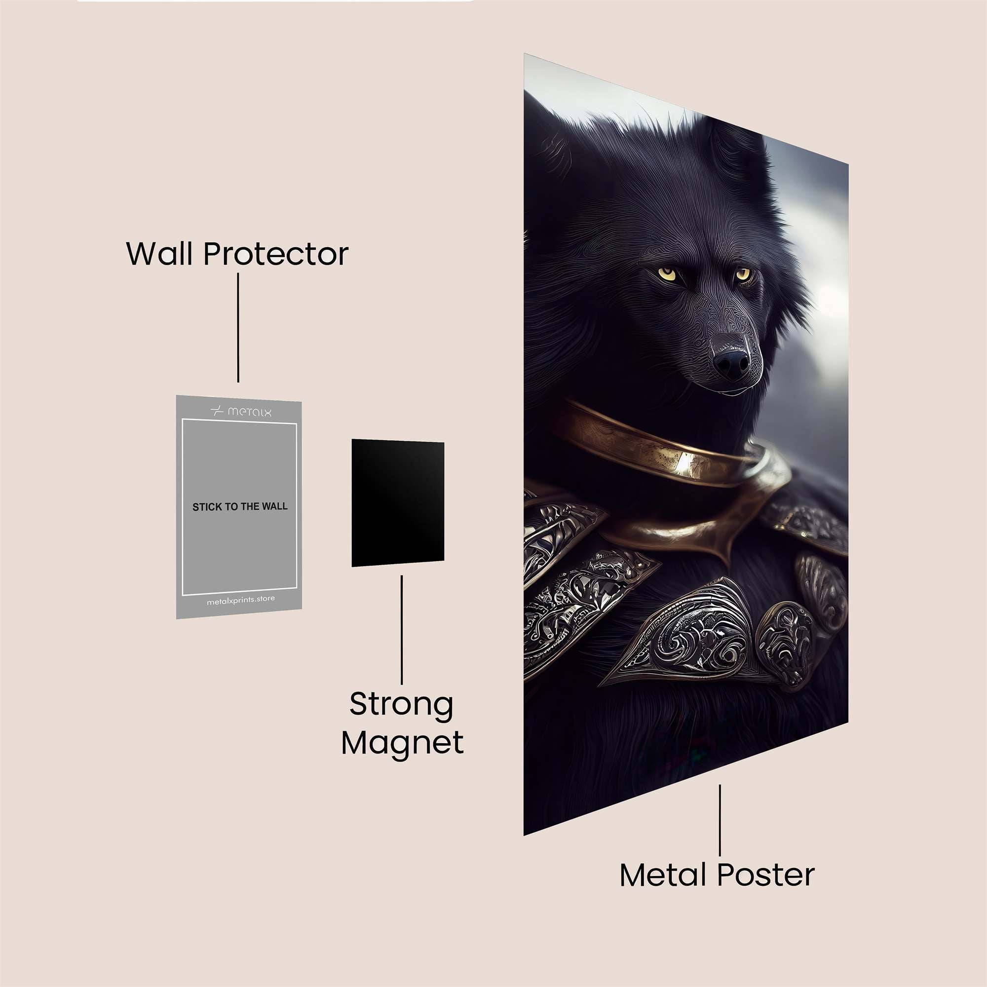 Warrior Sentinel Safe Wall Magnetic / M