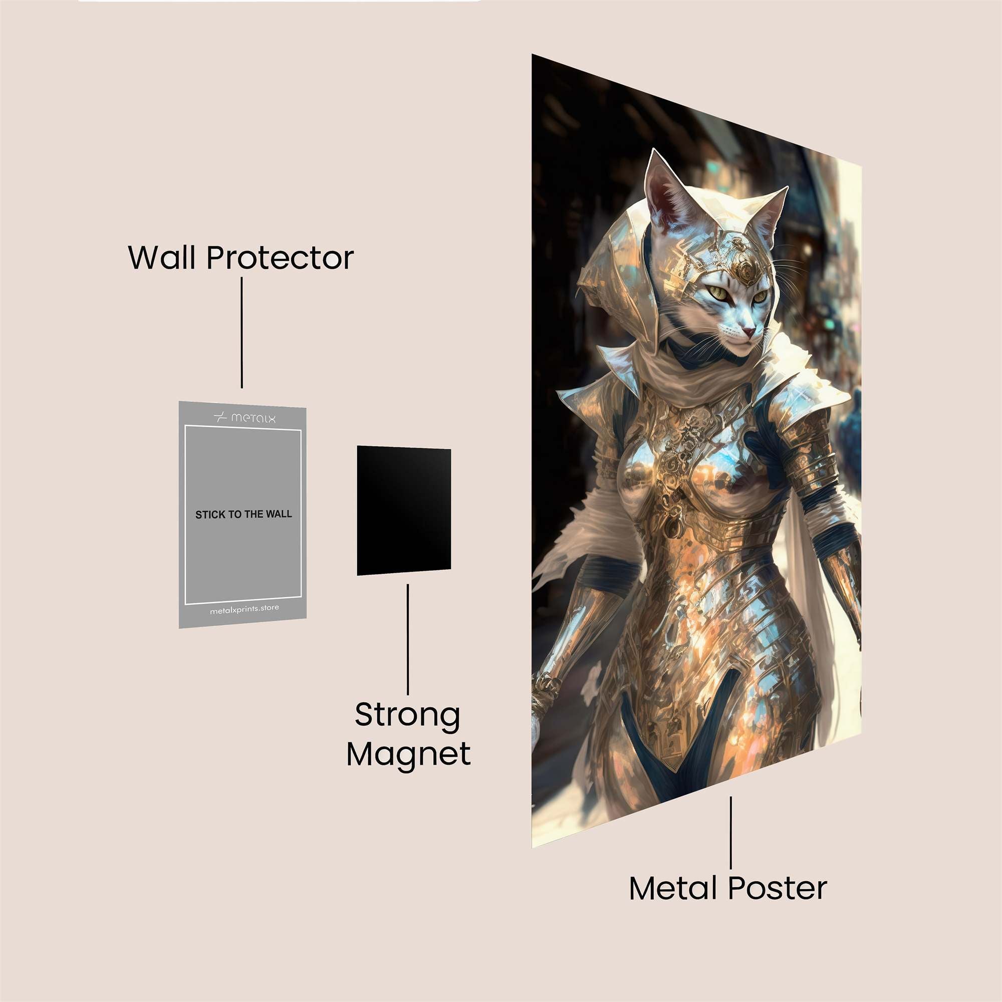 Feline Majesty Safe Wall Magnetic / M