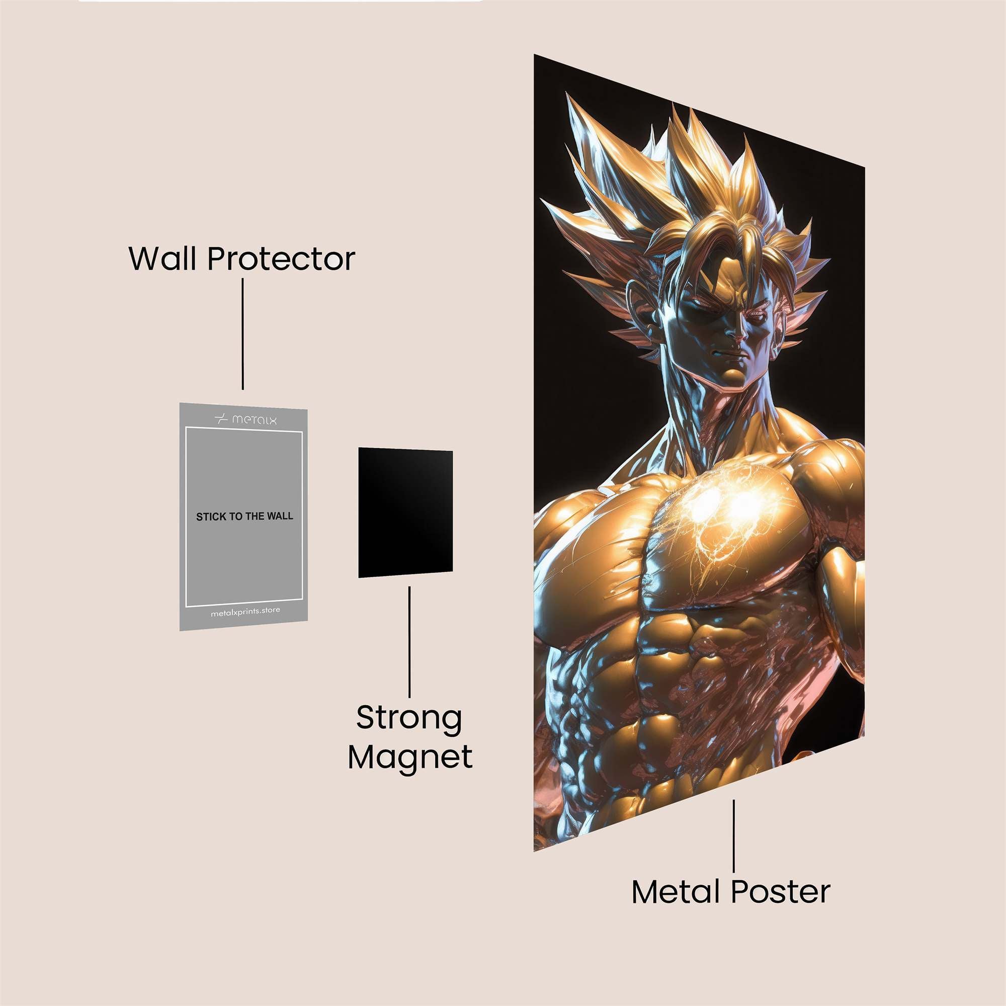Saiyan Brilliance Safe Wall Magnetic / M