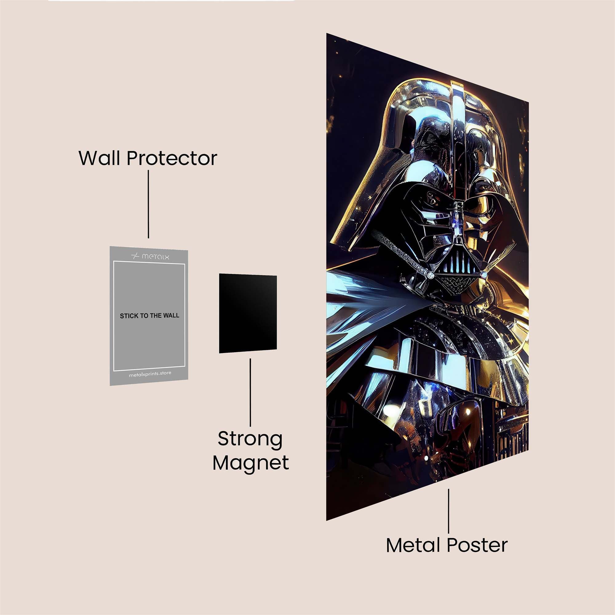 Vader Elegance Safe Wall Magnetic / M