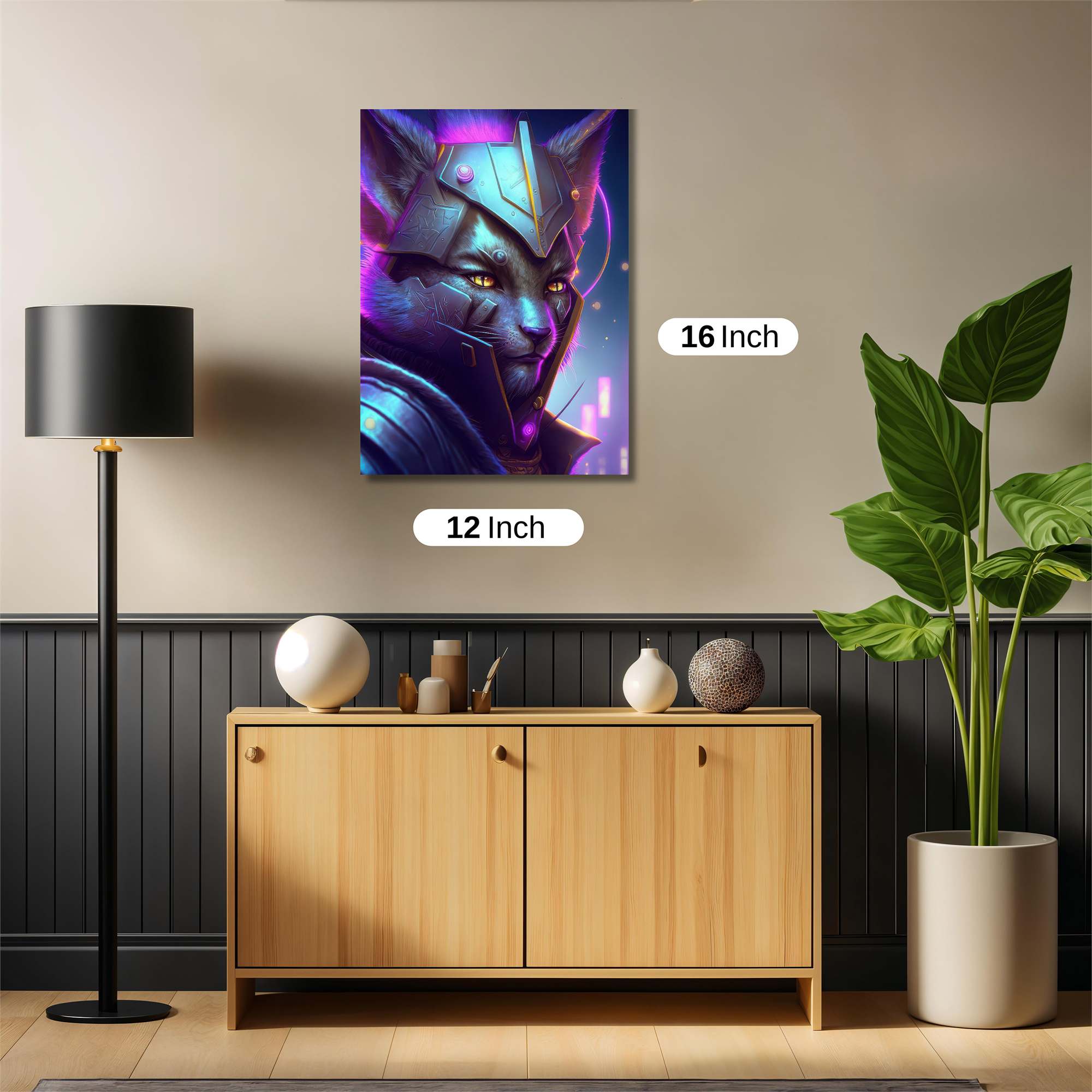 Cyber Feline Safe Wall Magnetic / M