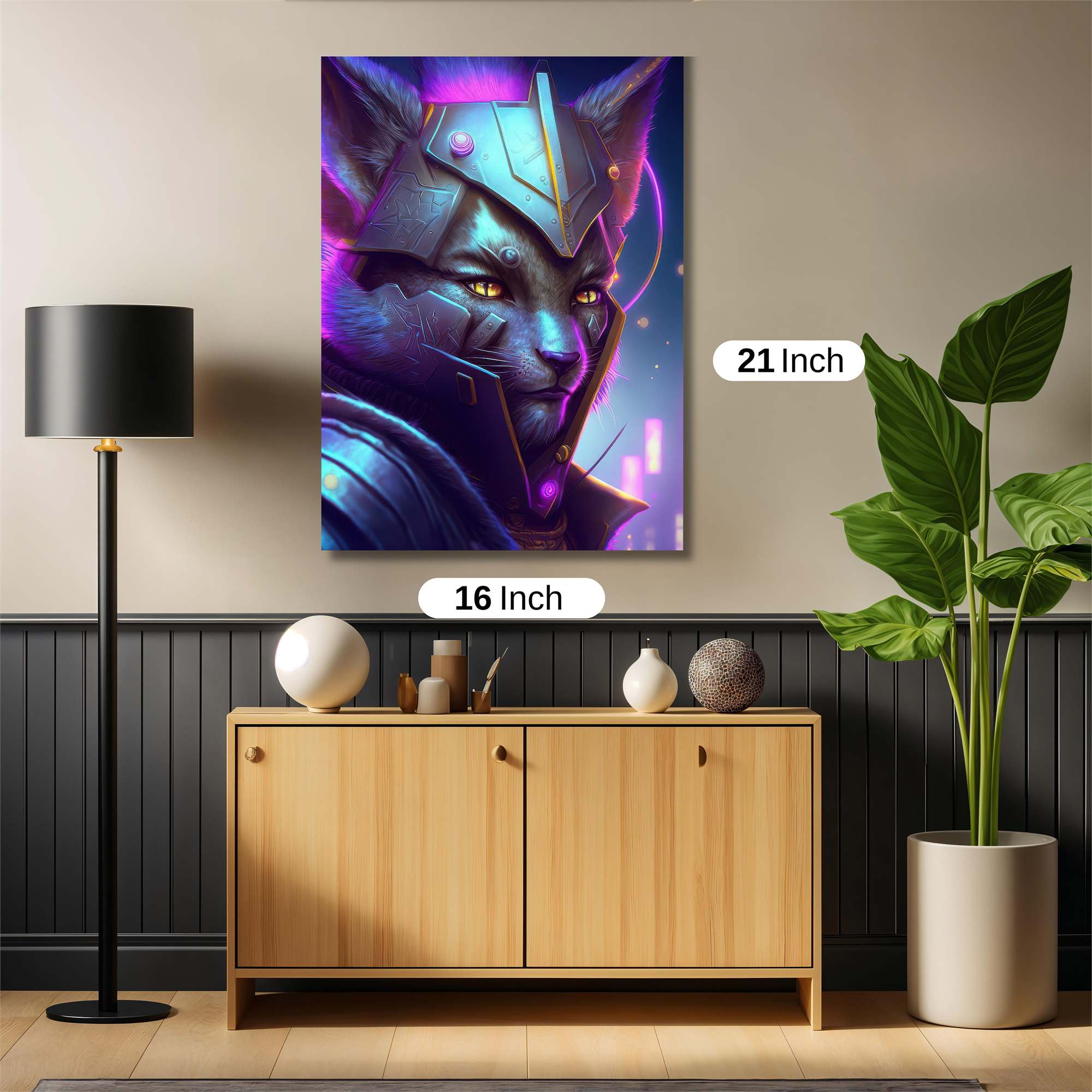 Cyber Feline Safe Wall Magnetic / M