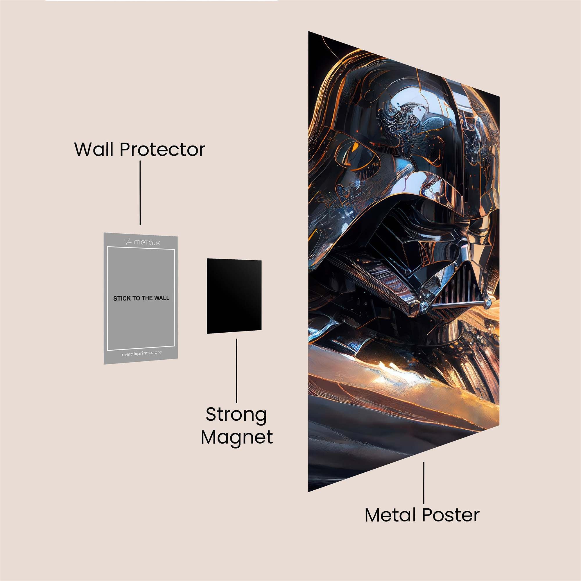 Vader Majestic Safe Wall Magnetic / M
