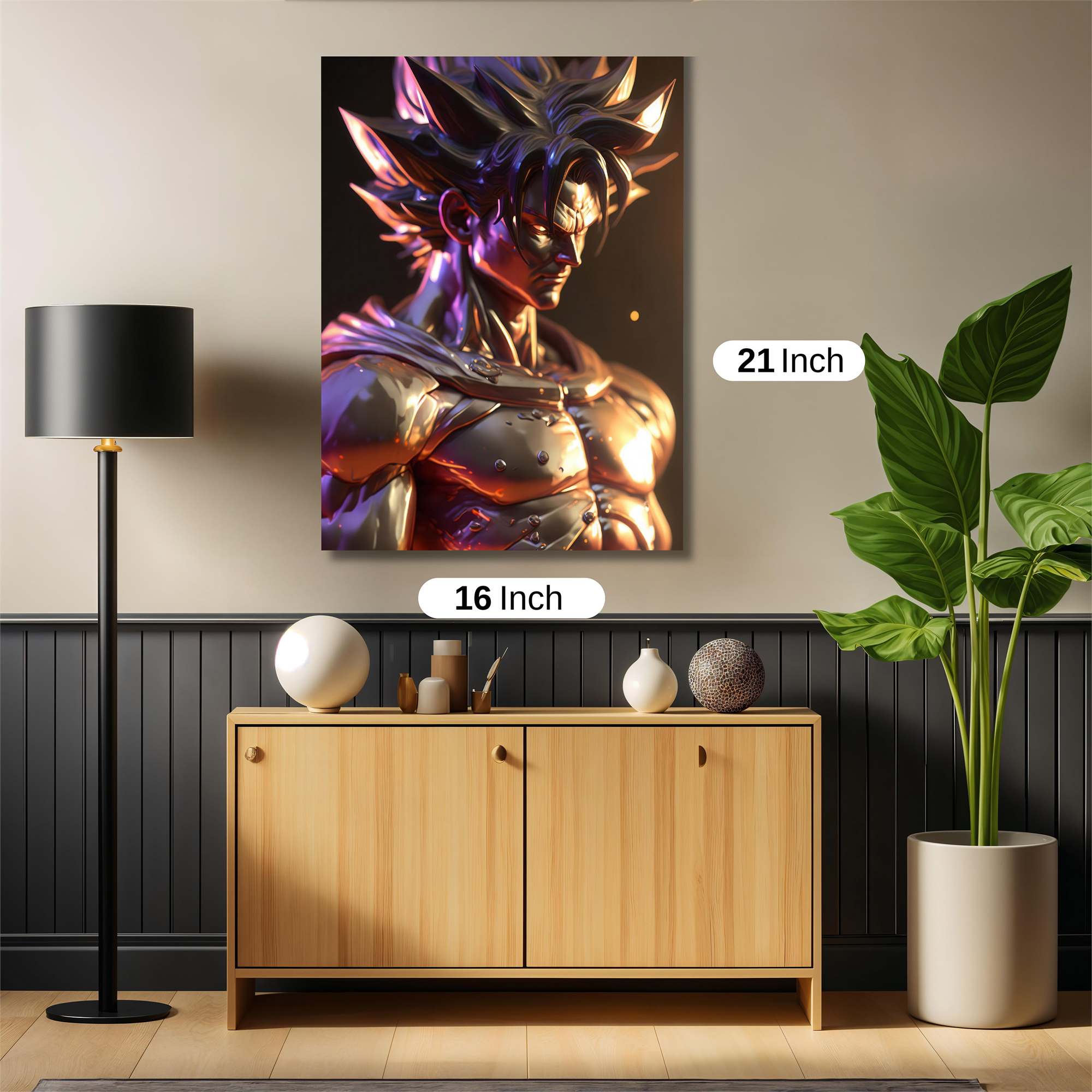 Saiyan Reverence Safe Wall Magnetic / M