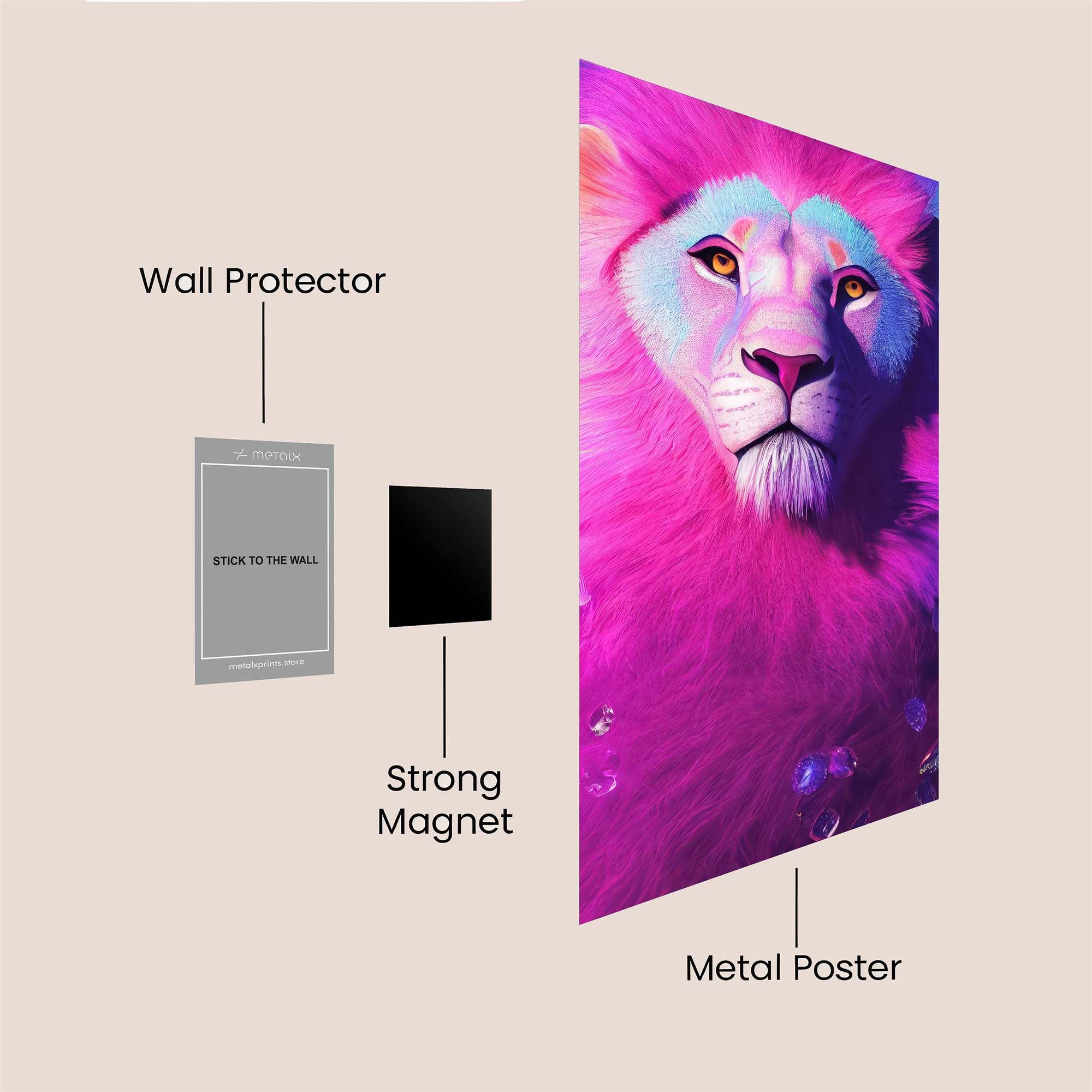 Vibrant Majesty Safe Wall Magnetic / M