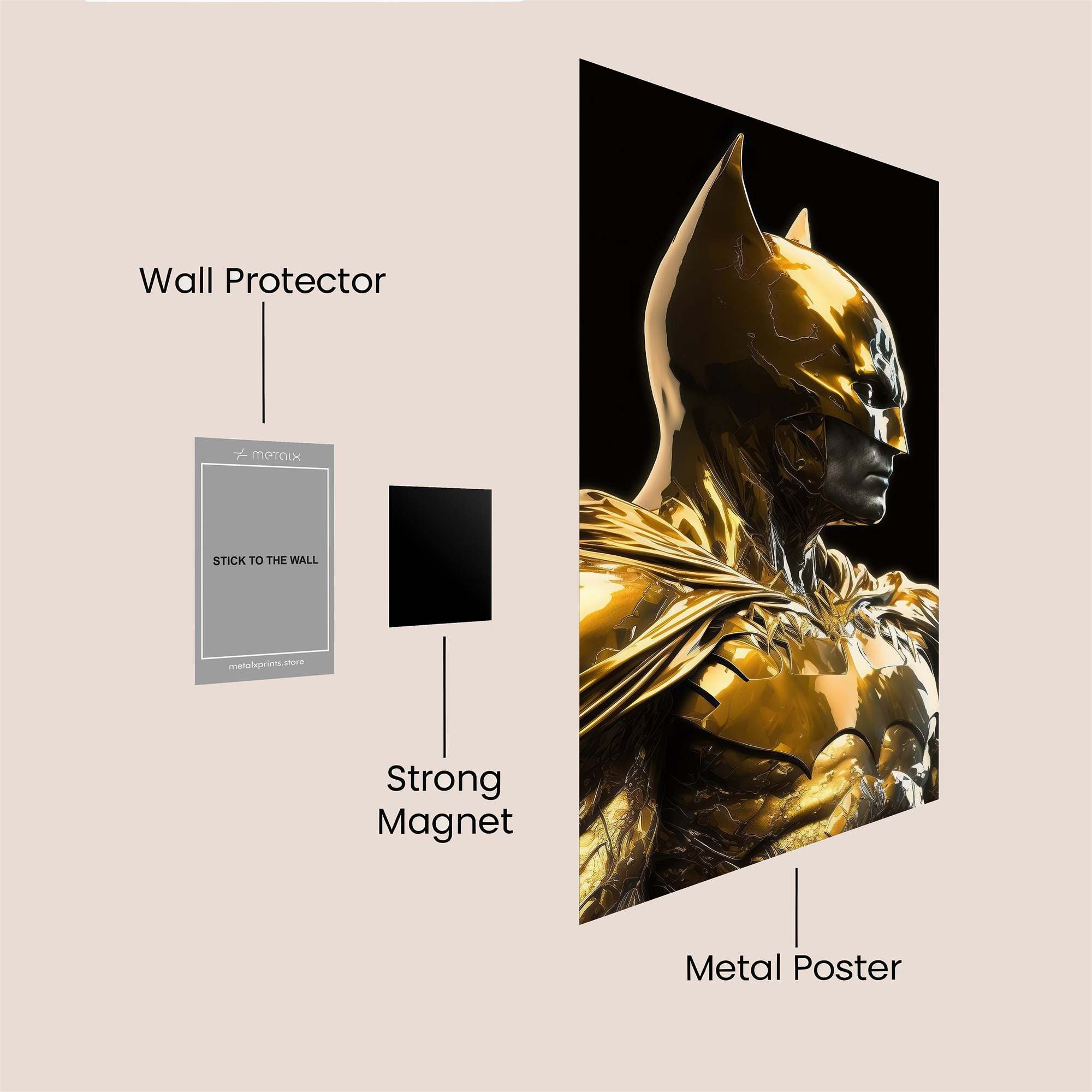 Golden Vigilance Safe Wall Magnetic / M