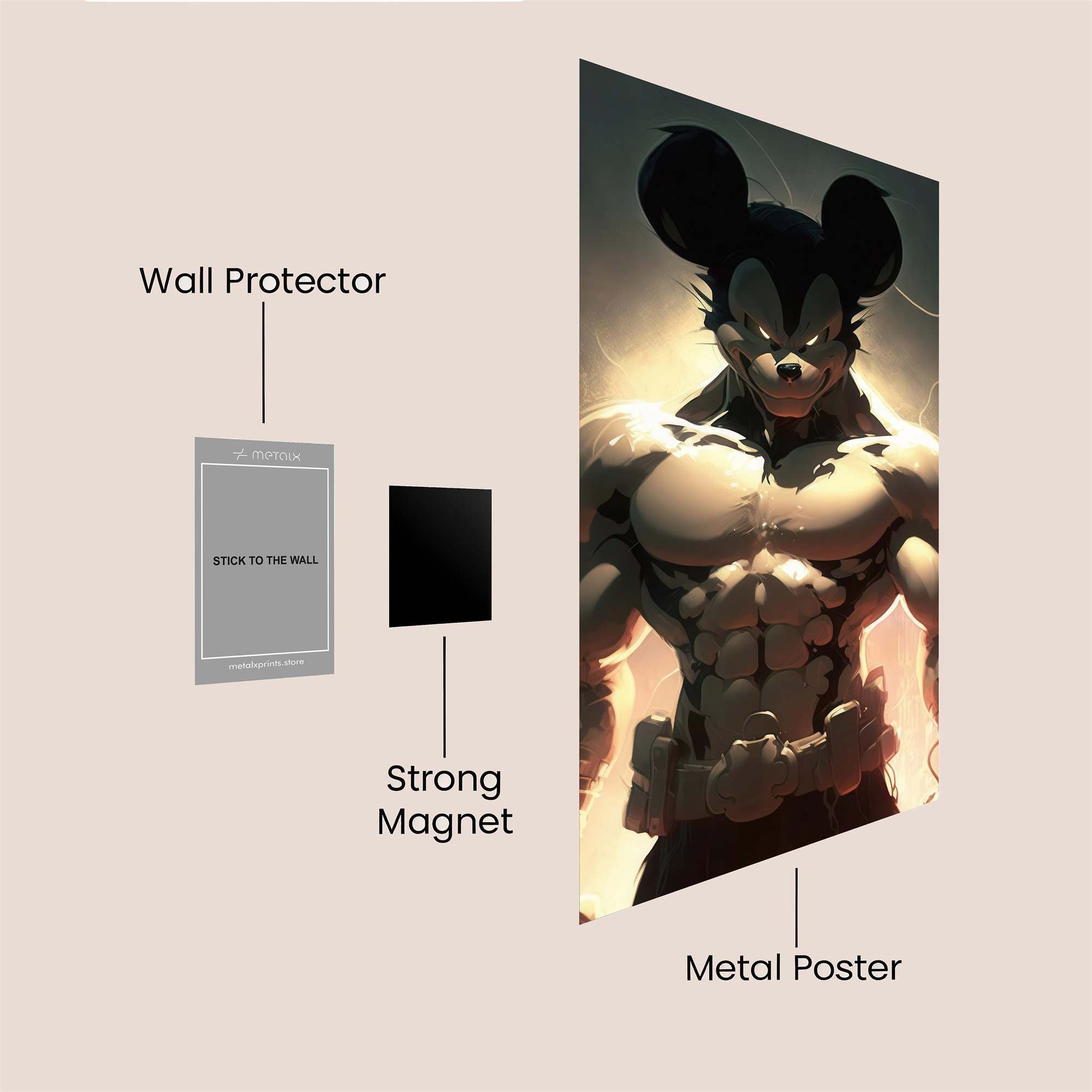 Mighty Metamorphosis Safe Wall Magnetic / M