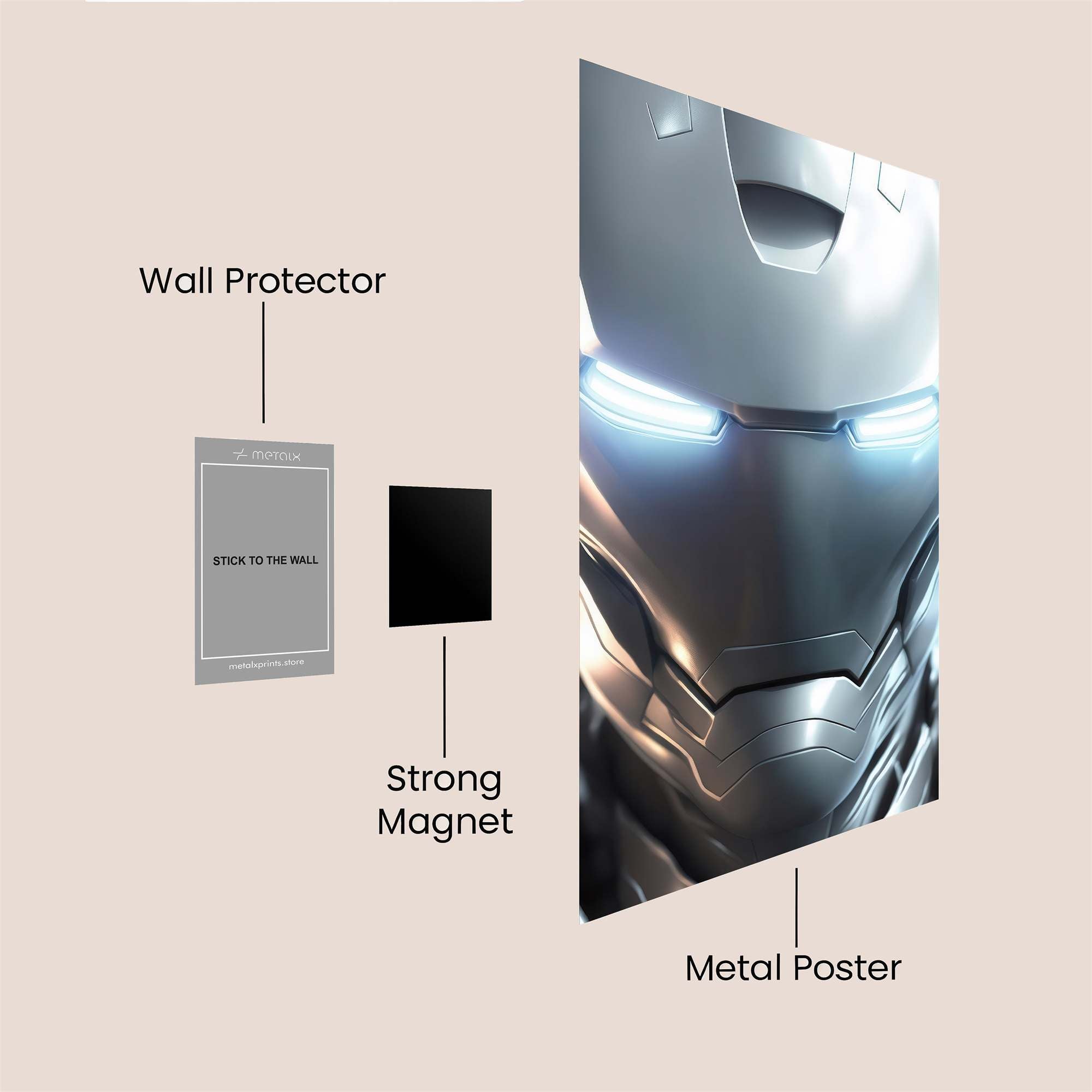 Iron Resilience Safe Wall Magnetic / M