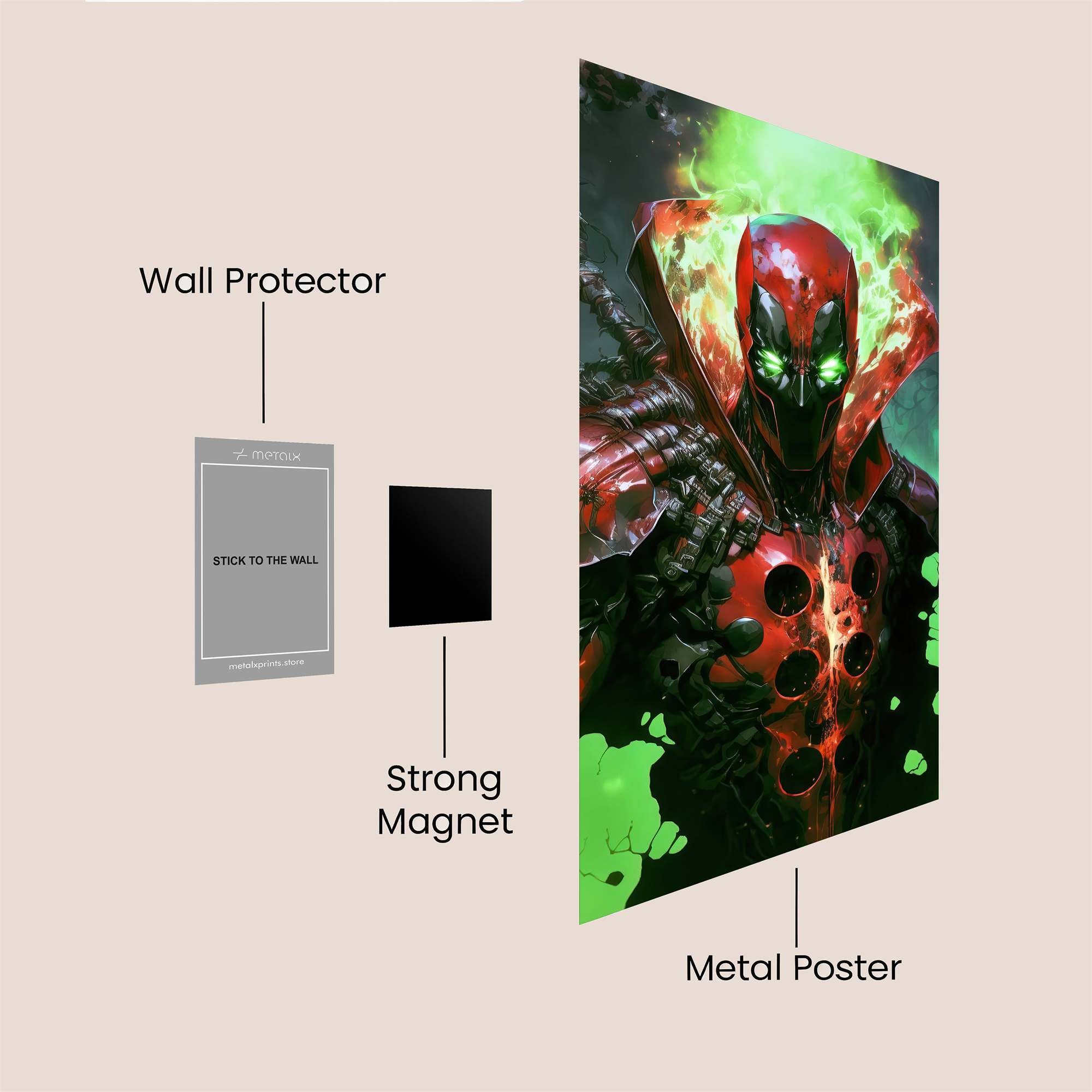 Spawn Fury Safe Wall Magnetic / M