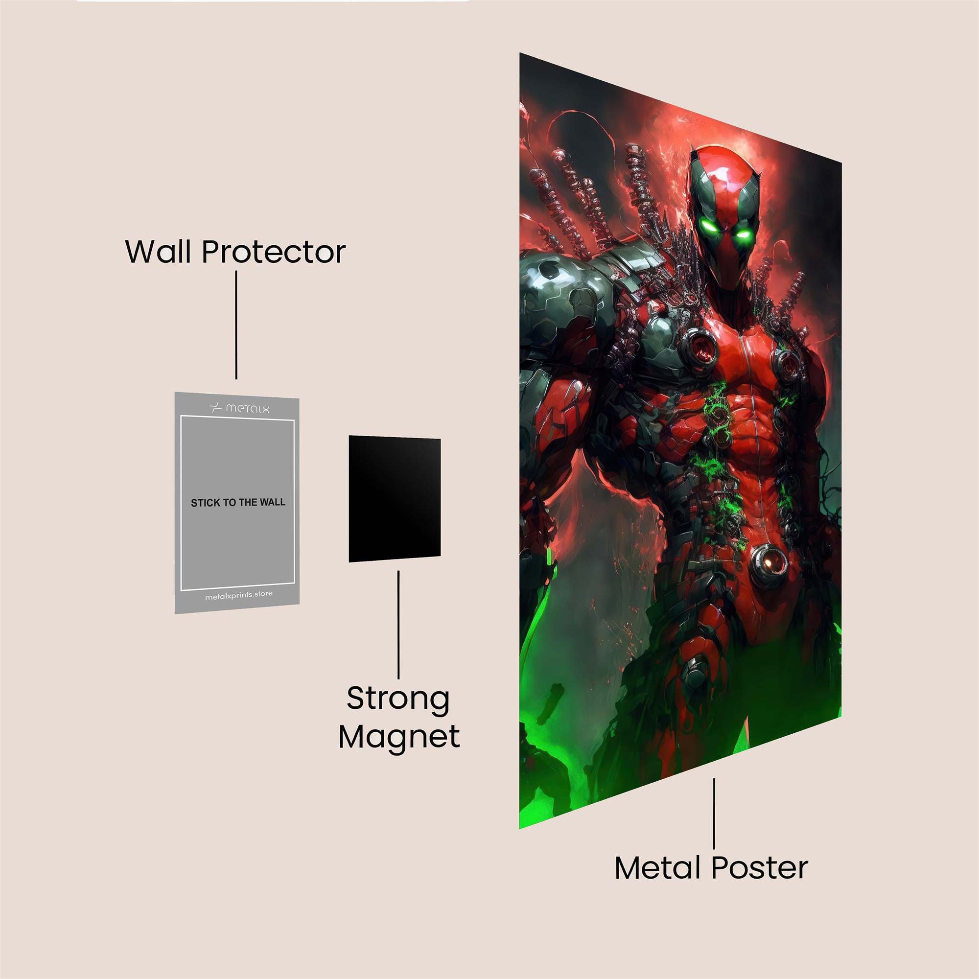 Cybernetic Inferno Safe Wall Magnetic / M