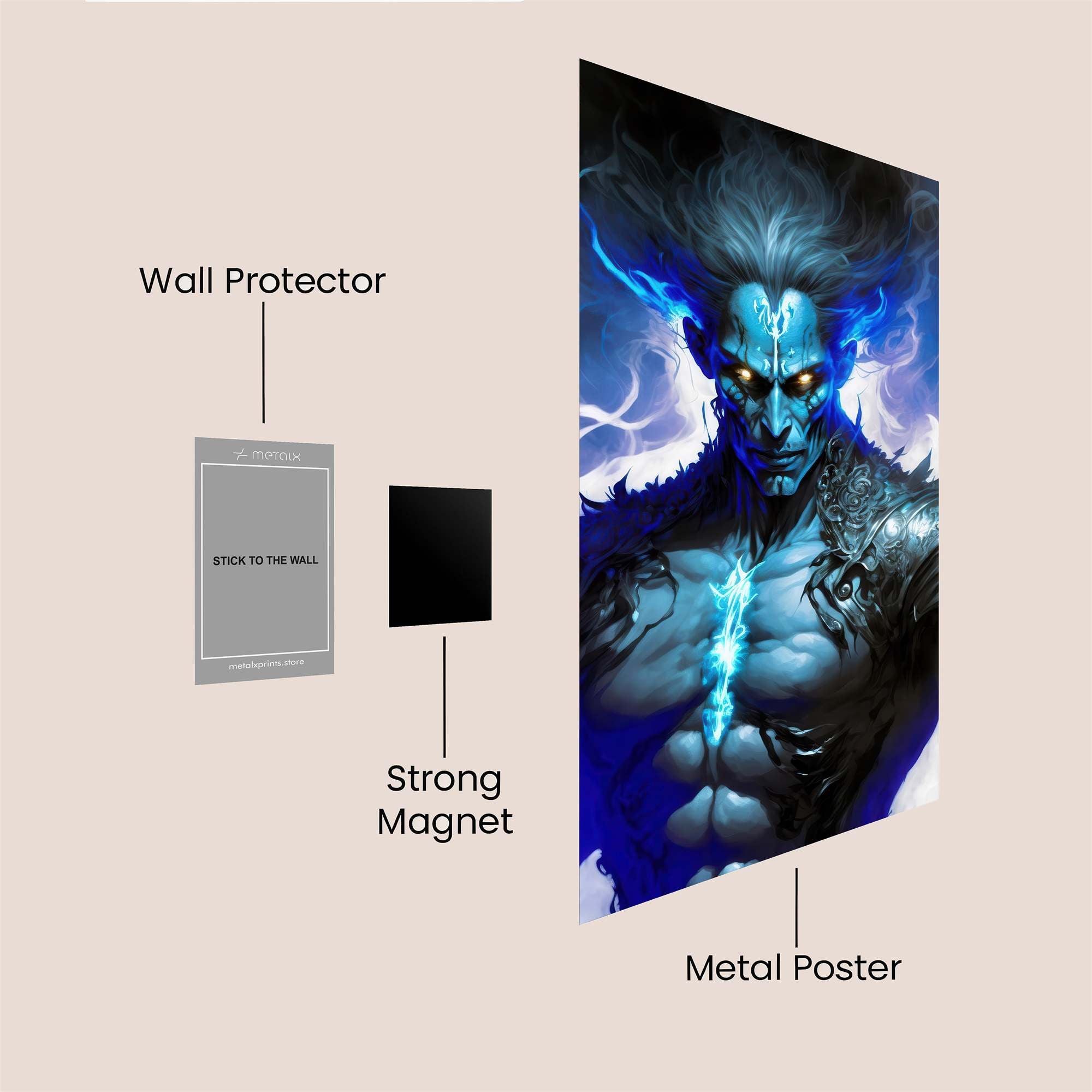 Abyssal Blaze Safe Wall Magnetic / M