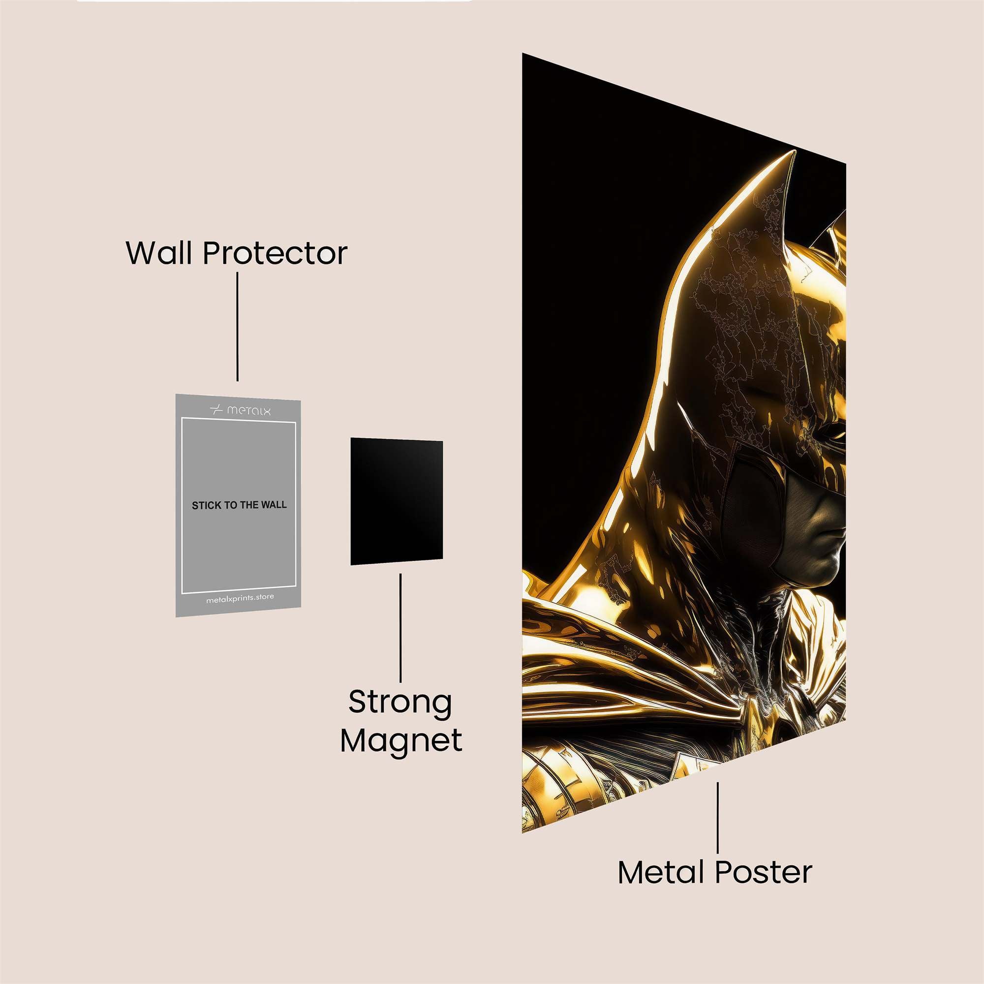 Golden Vigilance Safe Wall Magnetic / M