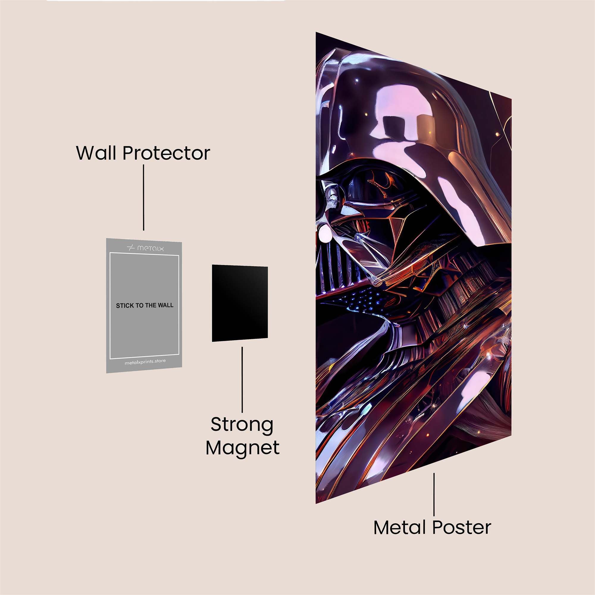 Vader Awe Safe Wall Magnetic / M