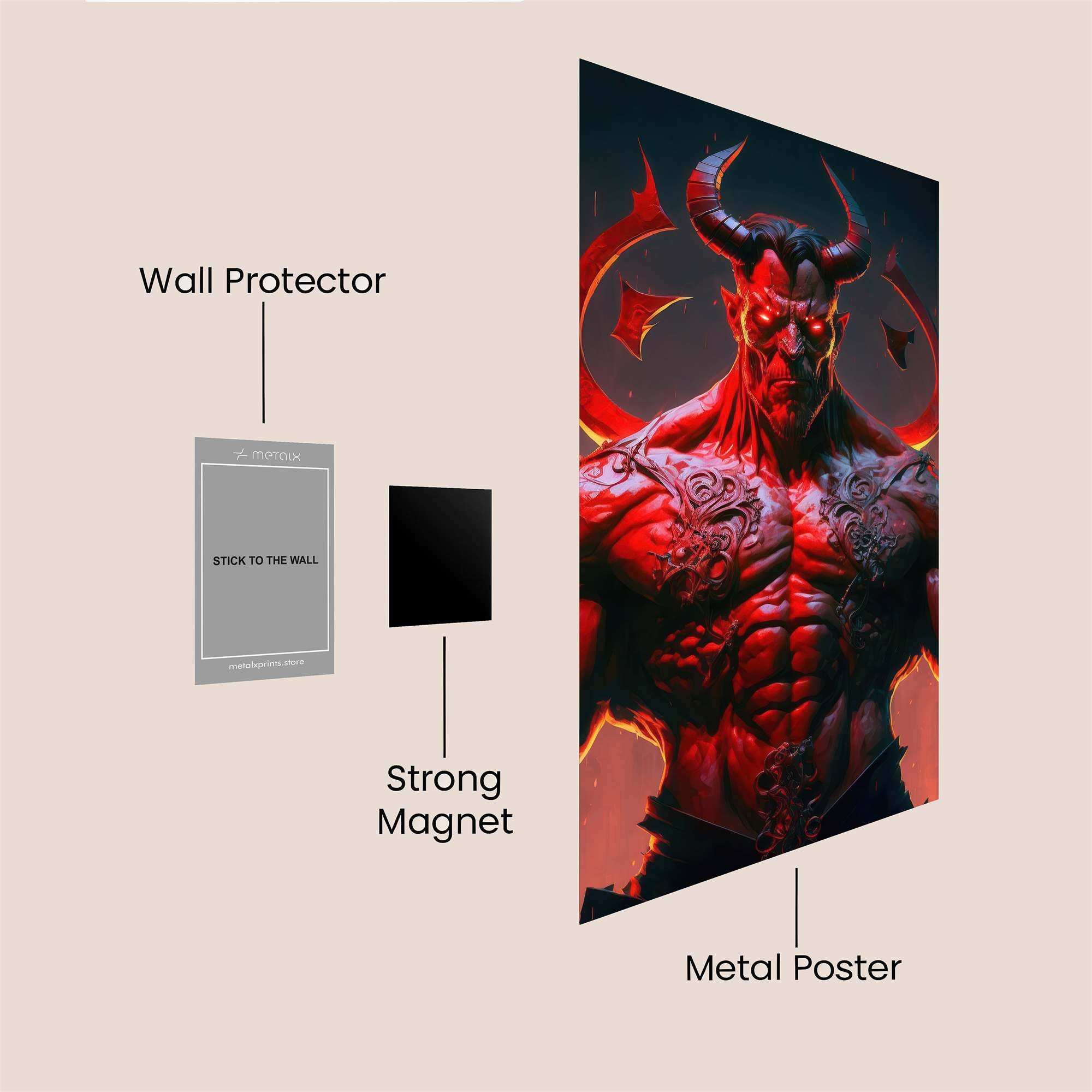 Demonic Majesty Safe Wall Magnetic / M