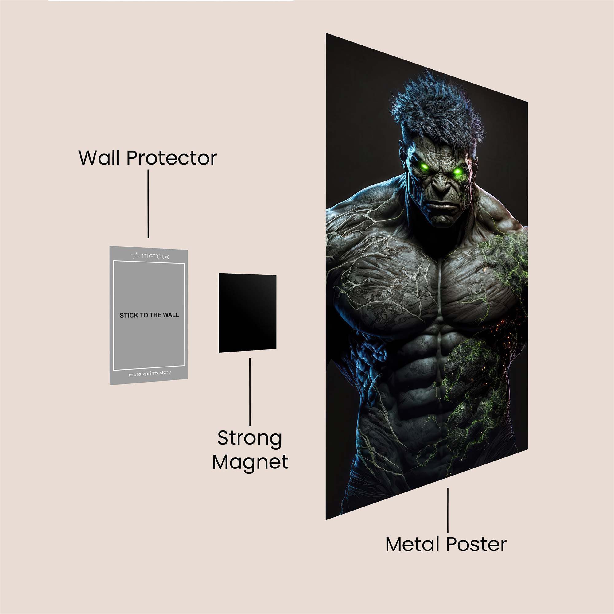 Hulk Furystorm Safe Wall Magnetic / M