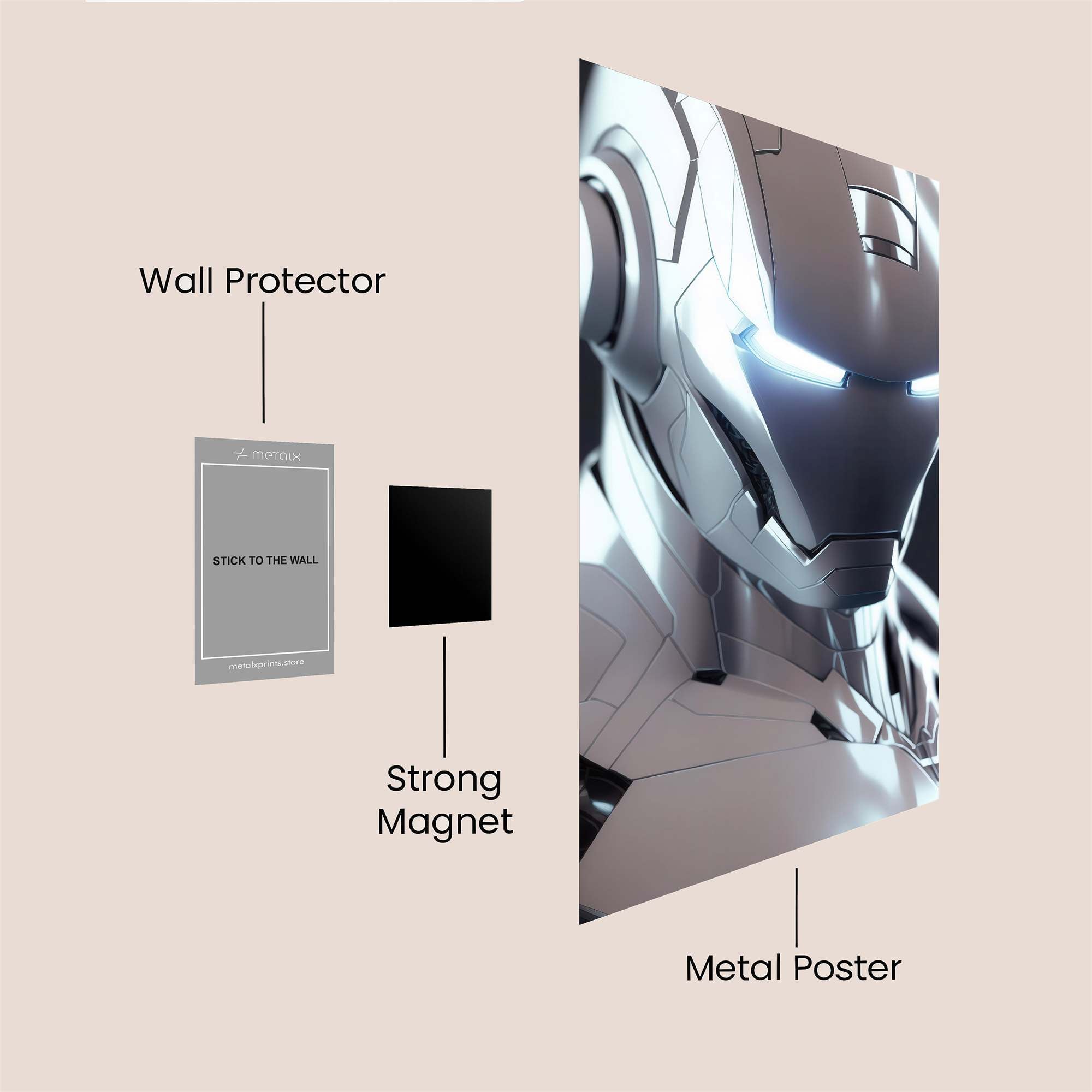 Iron Elegance Safe Wall Magnetic / M