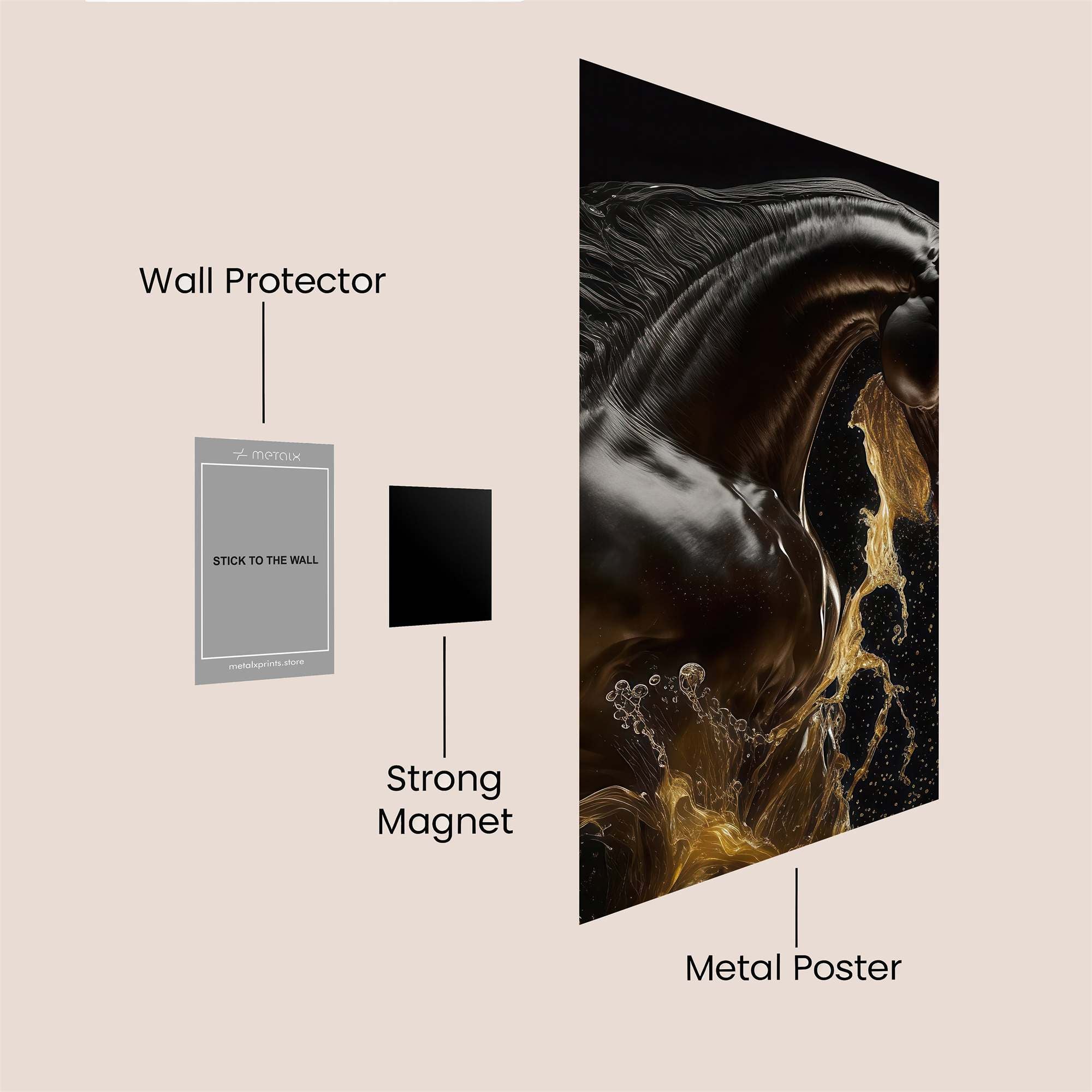 Ebon Surge Safe Wall Magnetic / M