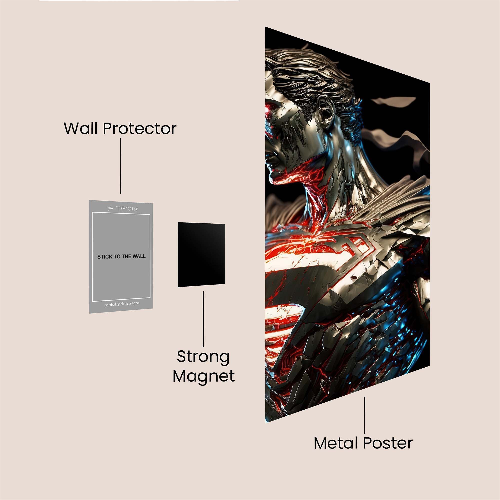 Superman Enigma Safe Wall Magnetic / M