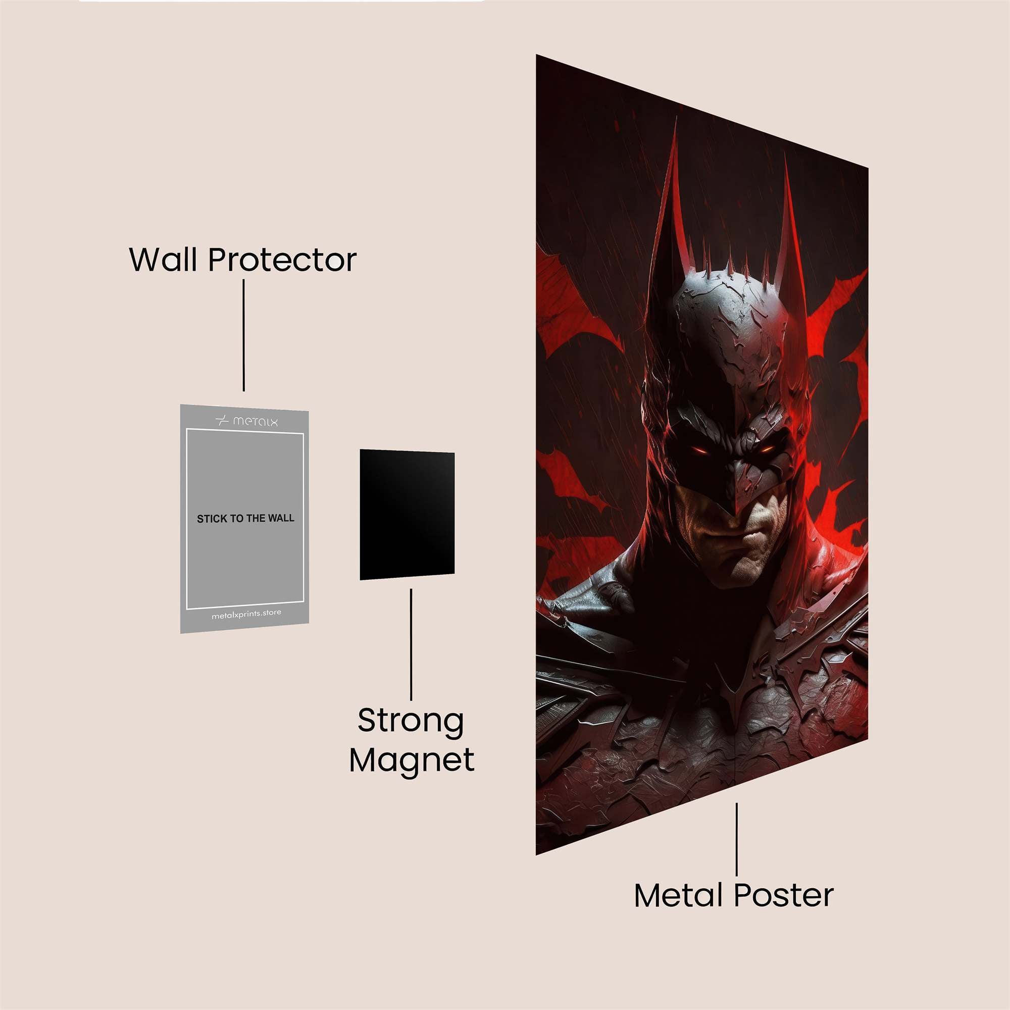 Batman Vengeance Safe Wall Magnetic / M