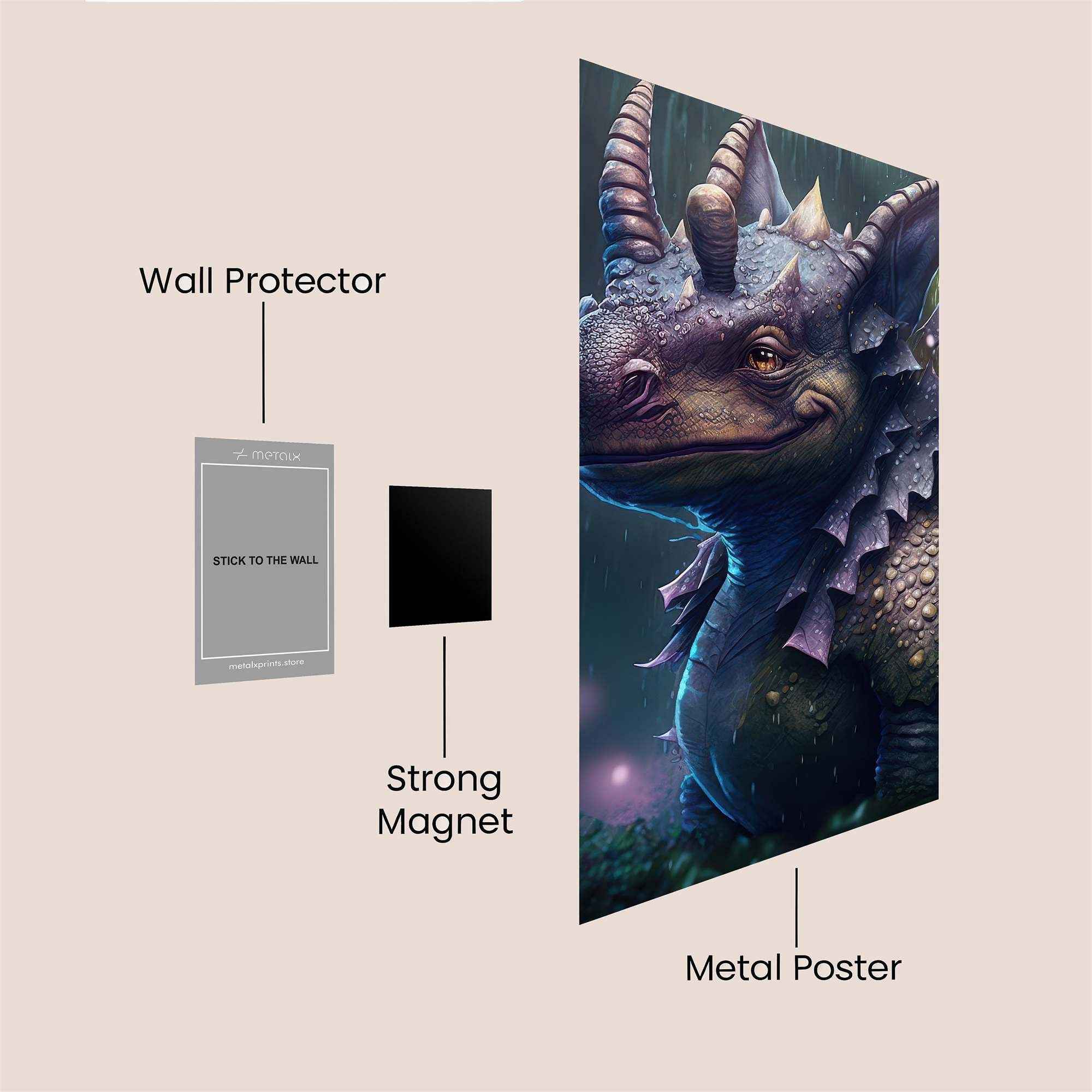 Dragon Serenity Safe Wall Magnetic / M