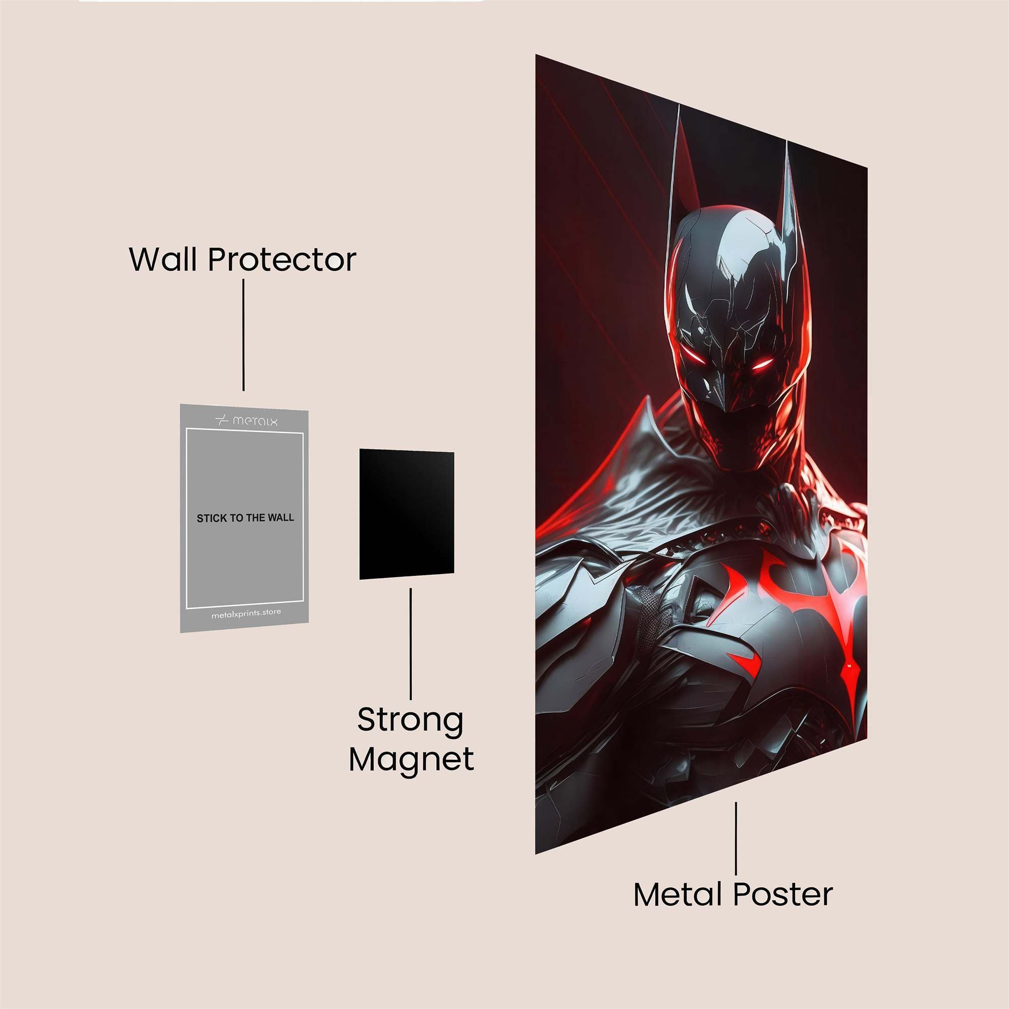 Batman Vengeance Safe Wall Magnetic / M