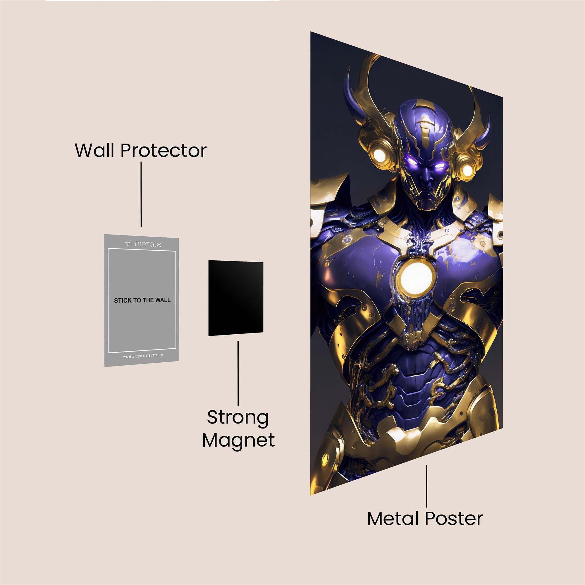 Cosmic Resilience Safe Wall Magnetic / M