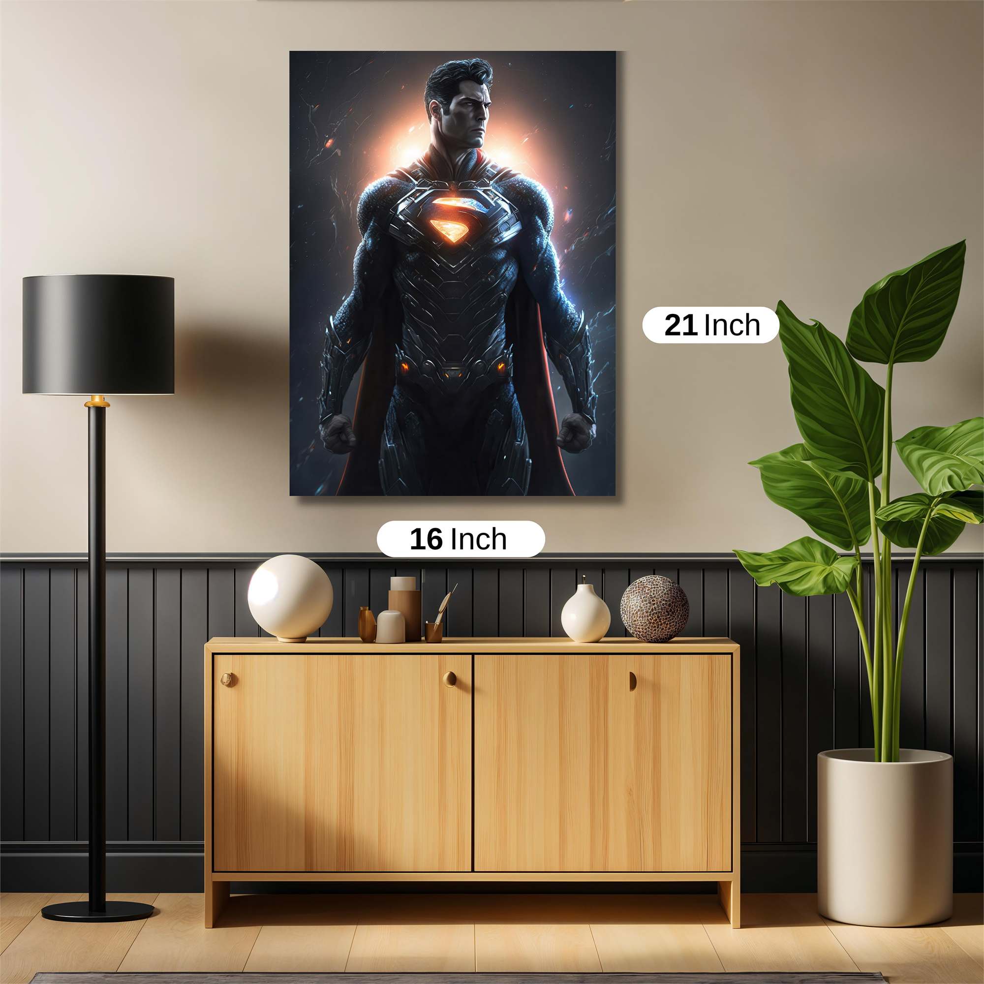 Superman Radiance Safe Wall Magnetic / M