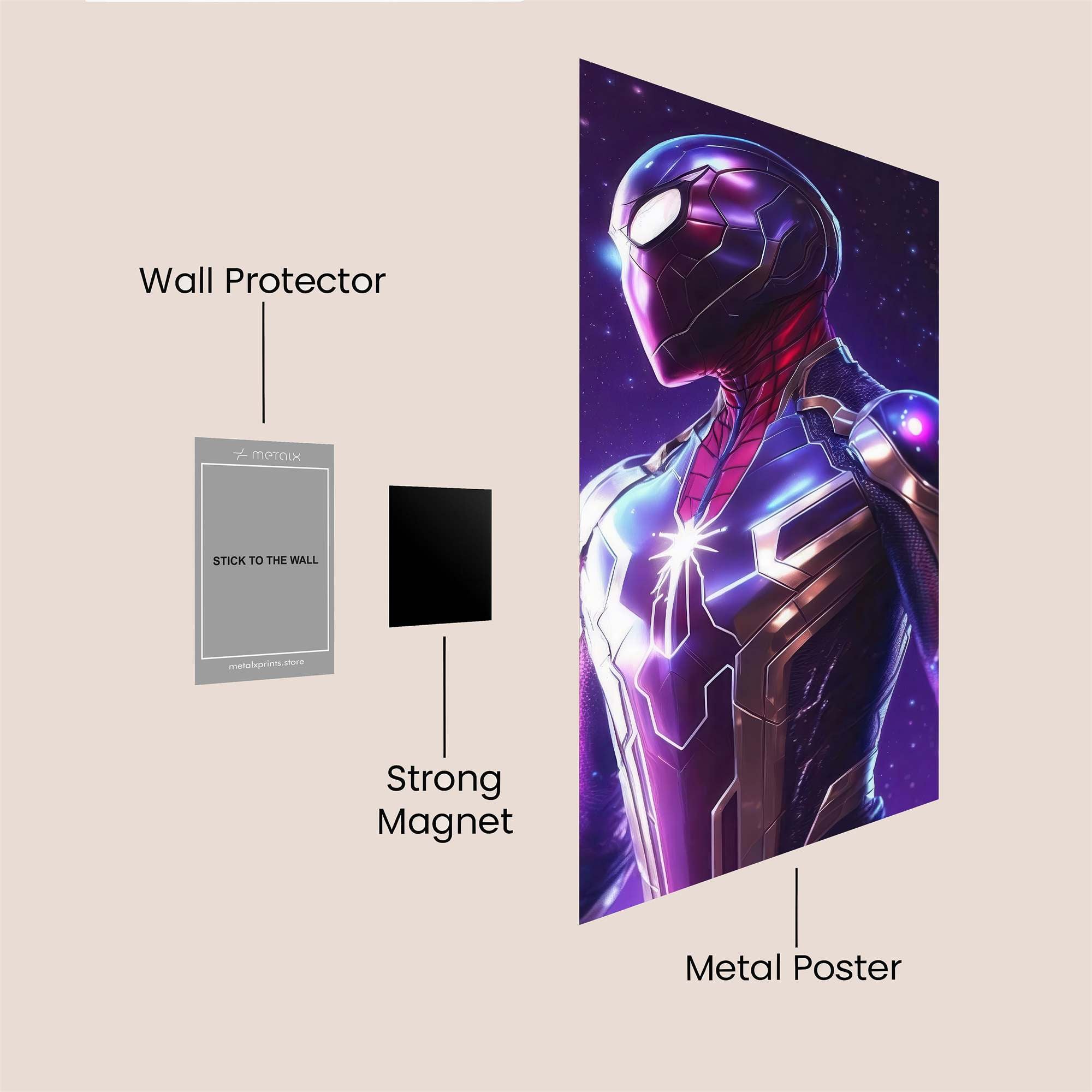 Spider-Man Stellar Safe Wall Magnetic / M