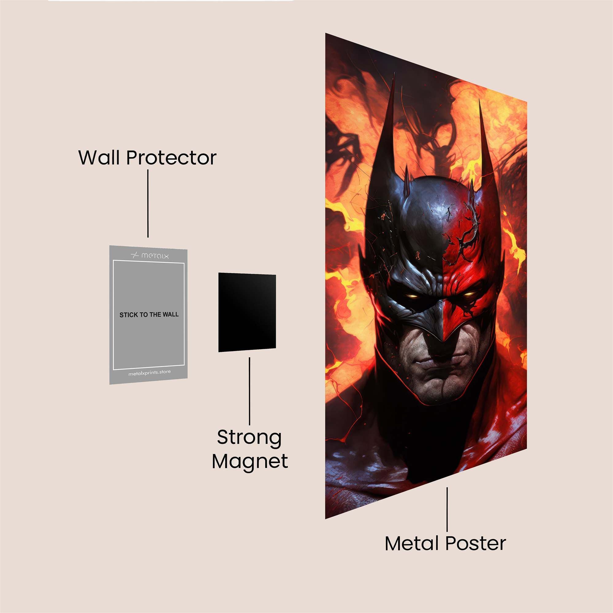 Batman Inferno Safe Wall Magnetic / M