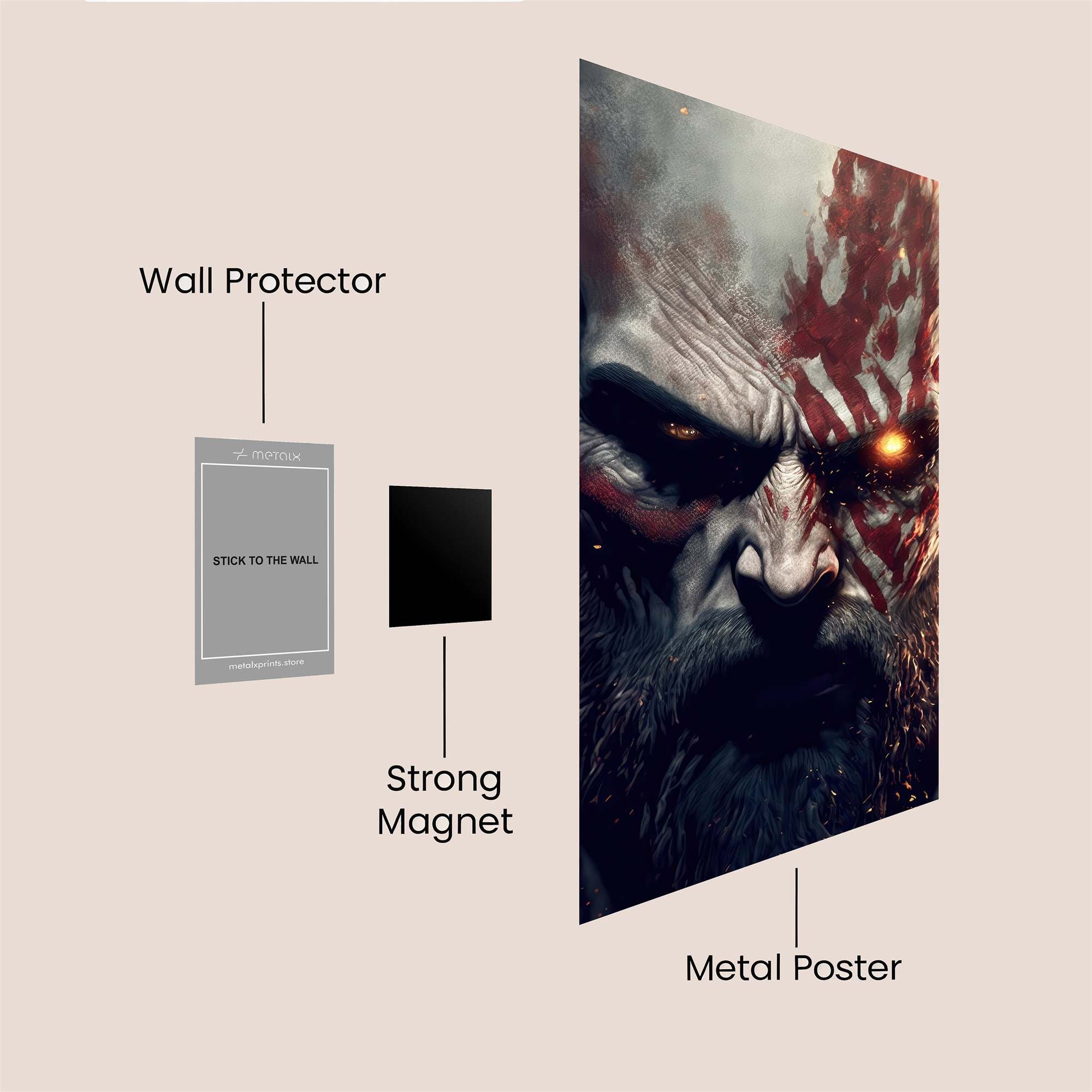 Kratos Fury Safe Wall Magnetic / M