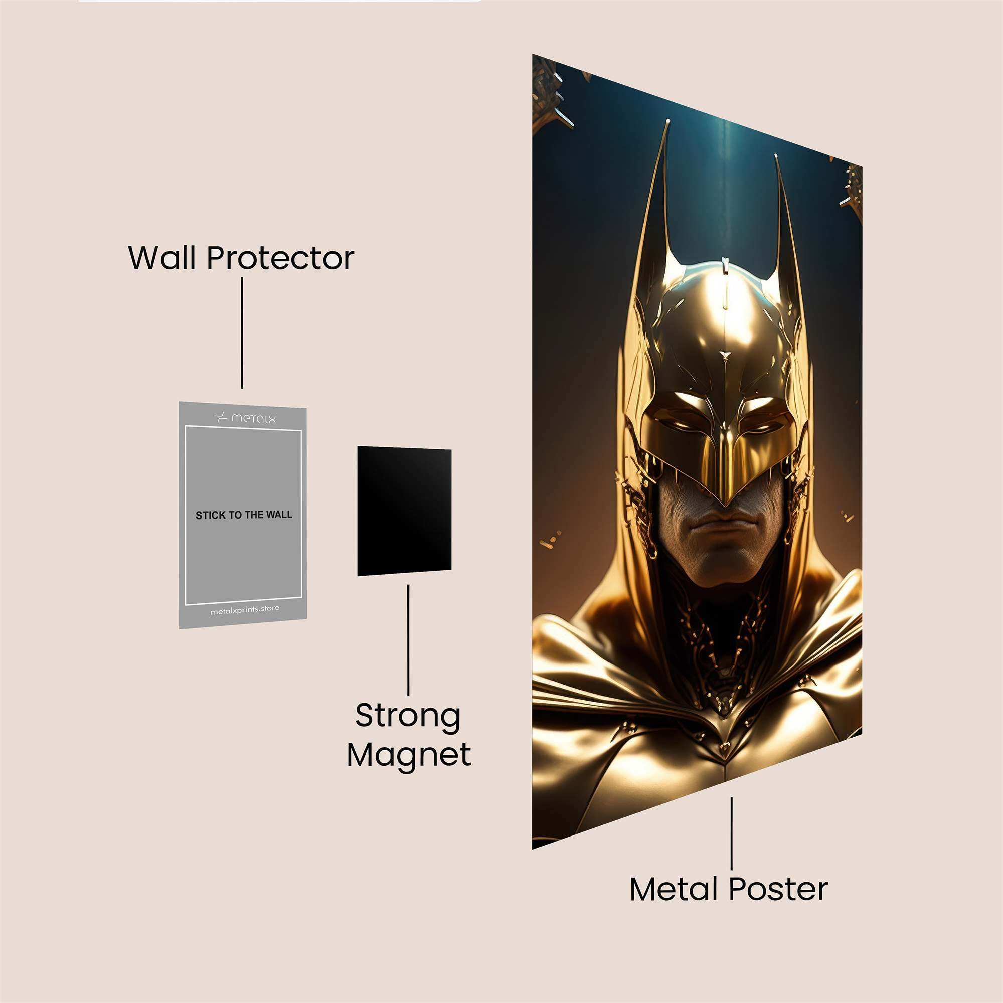 Batman Brilliance Safe Wall Magnetic / M
