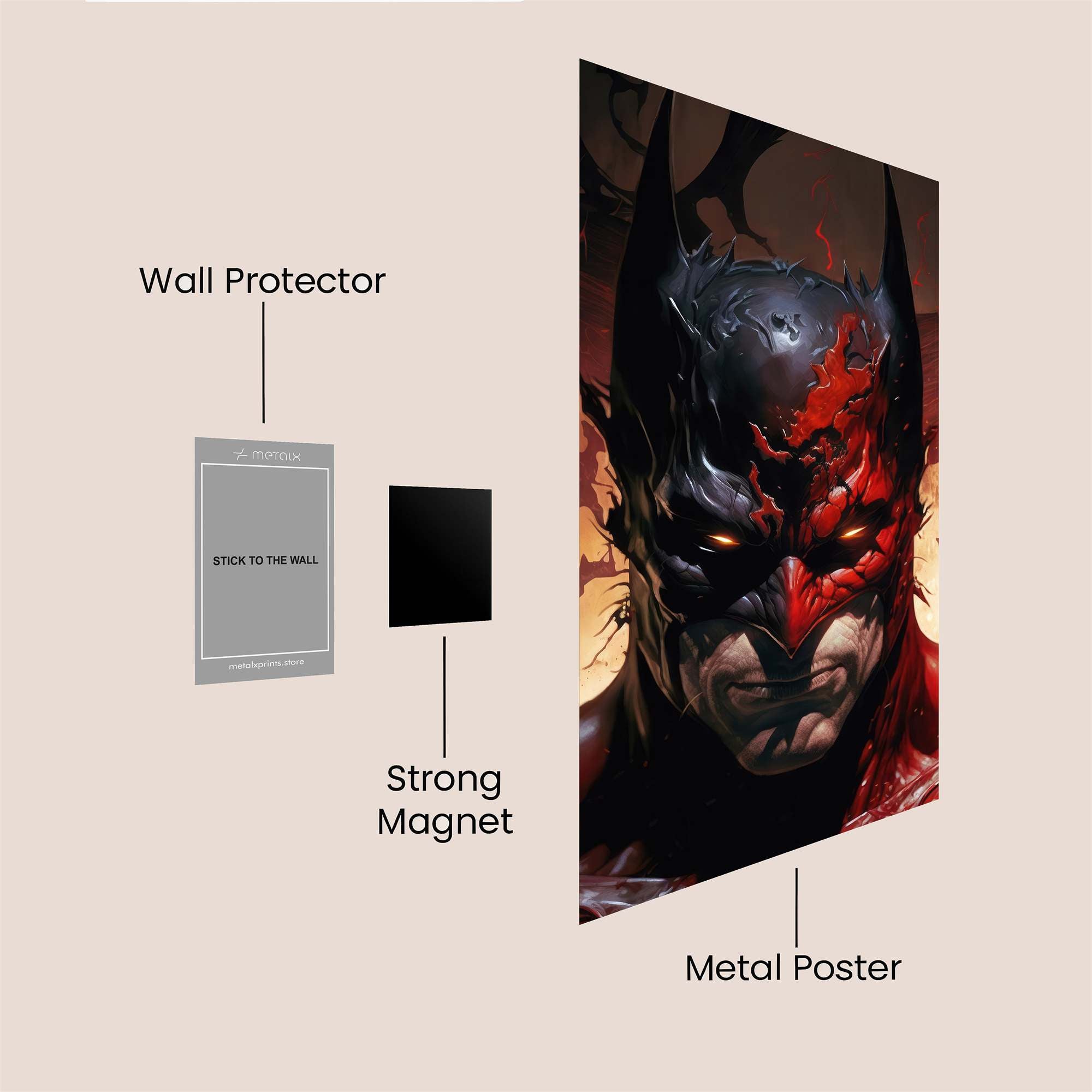 Batman Vengeance Safe Wall Magnetic / M