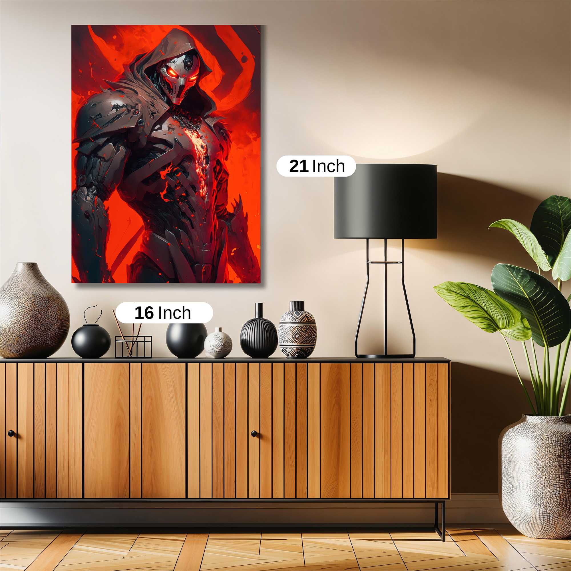 Inferno Warrior Safe Wall Magnetic / M