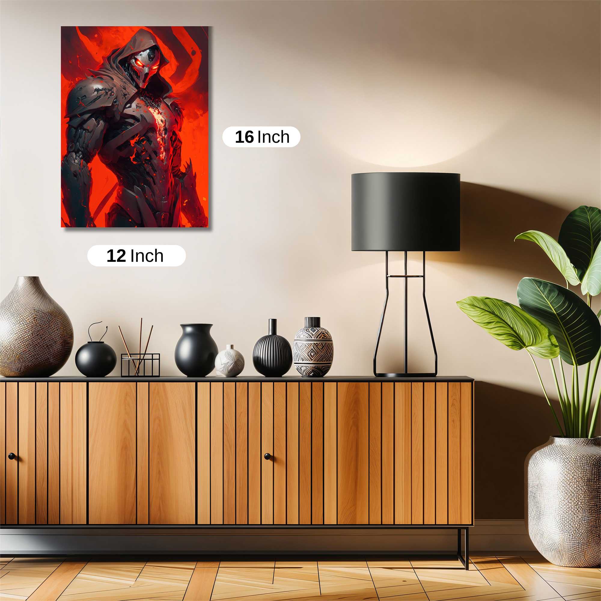 Inferno Warrior Safe Wall Magnetic / M