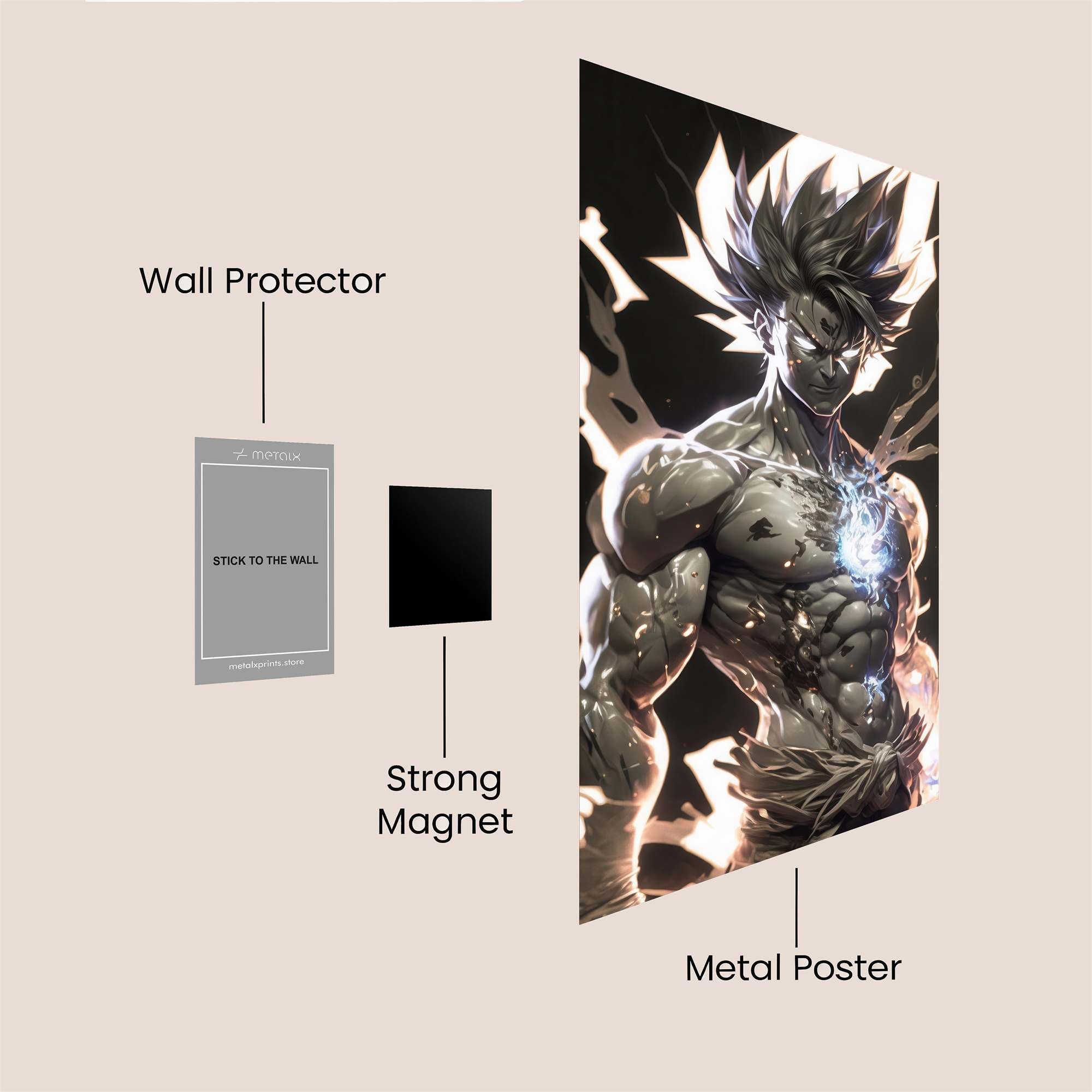 Saiyan Radiance Safe Wall Magnetic / M