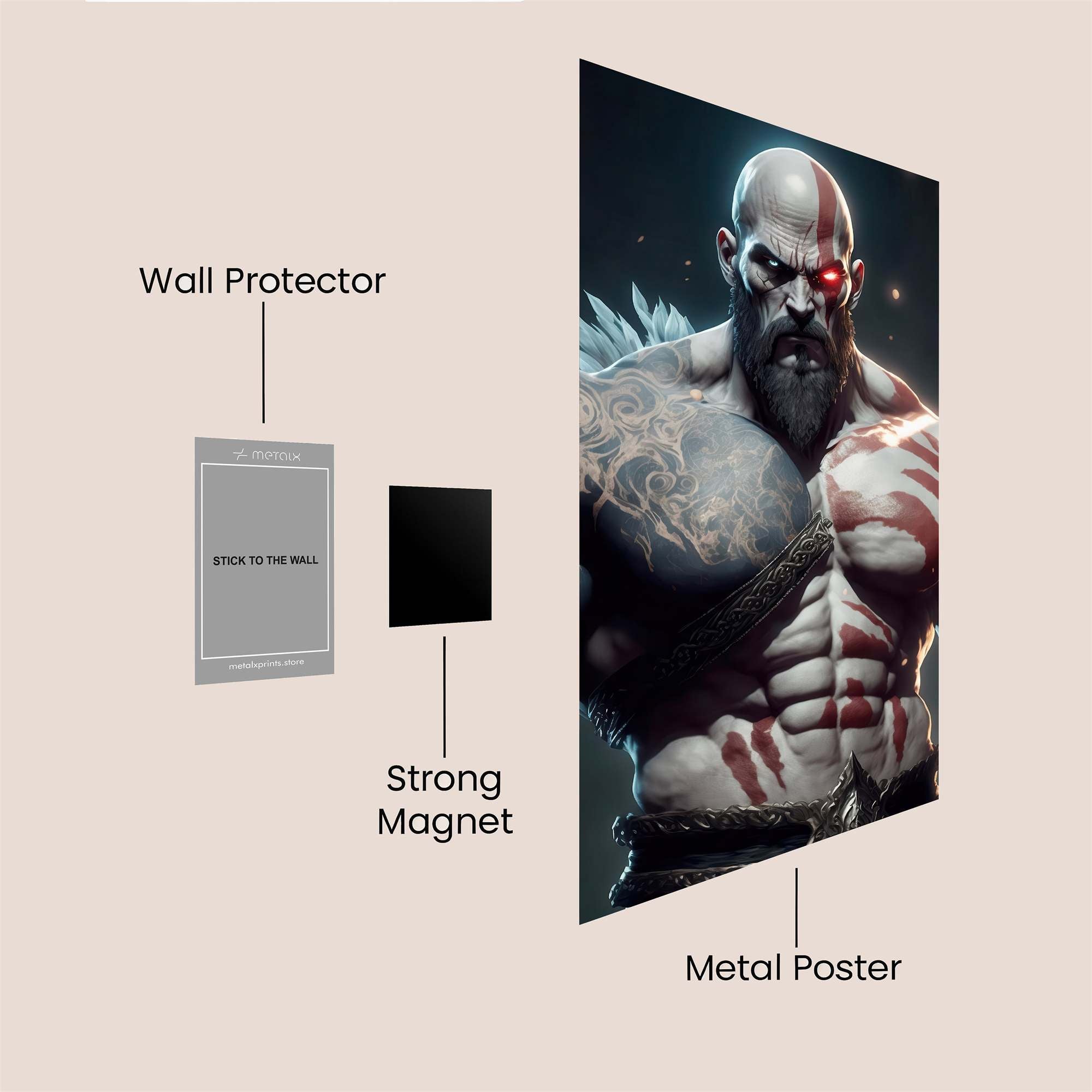 Kratos Fury Safe Wall Magnetic / M