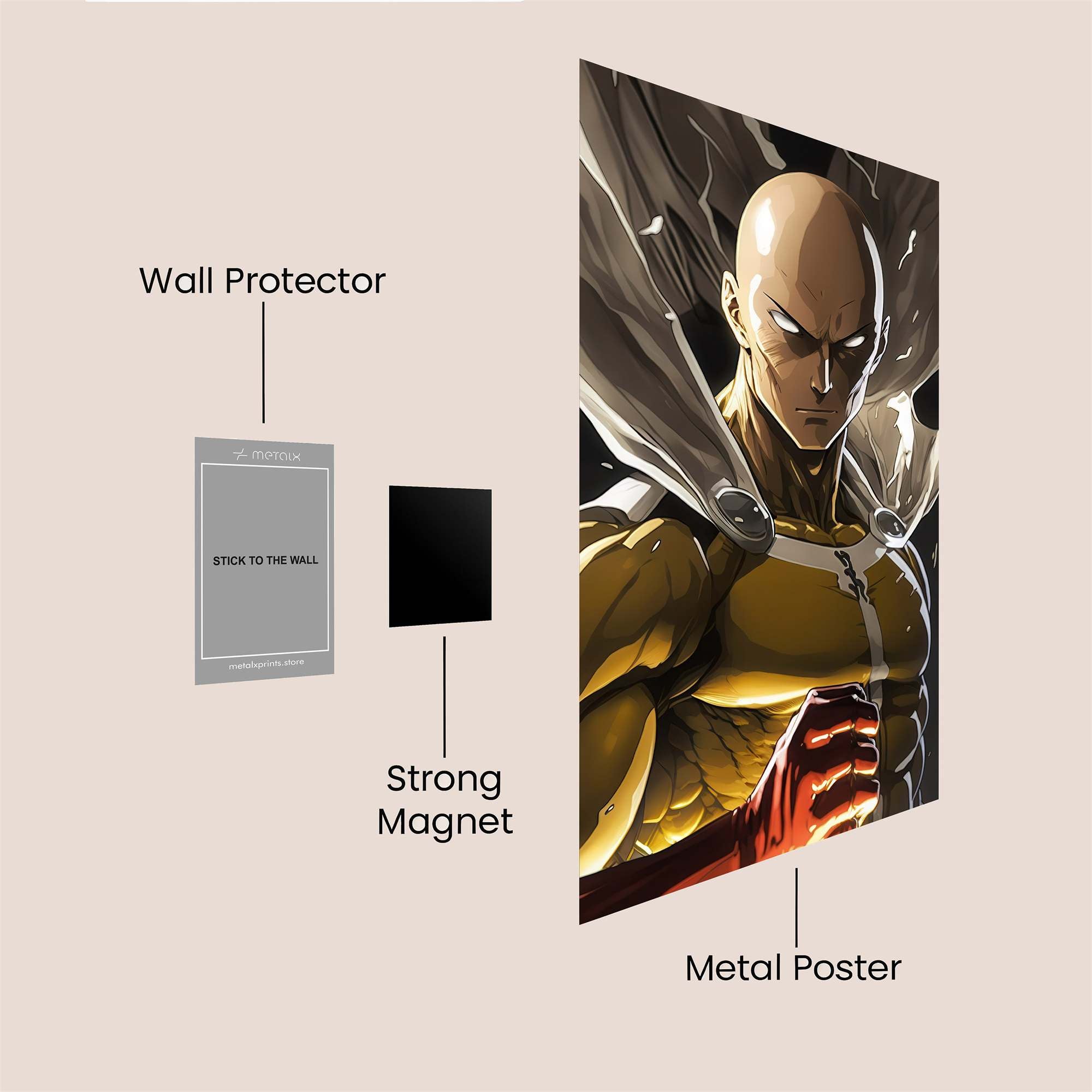 Saitama Resolute Safe Wall Magnetic / M