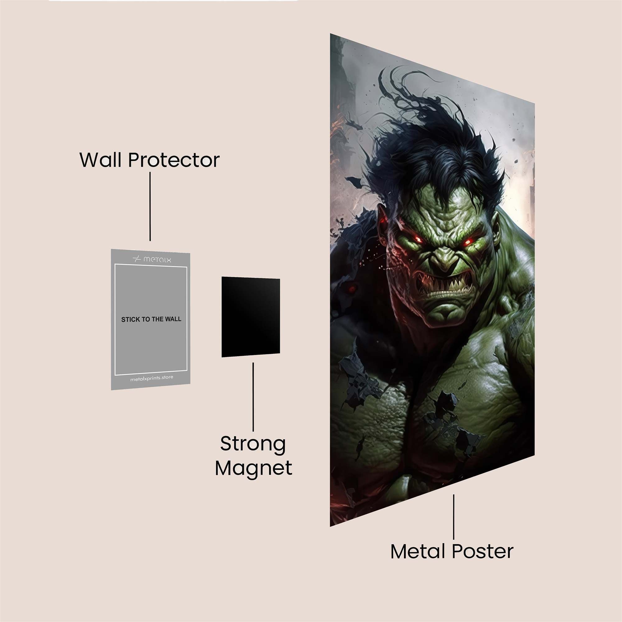 Hulk Furystorm Safe Wall Magnetic / M