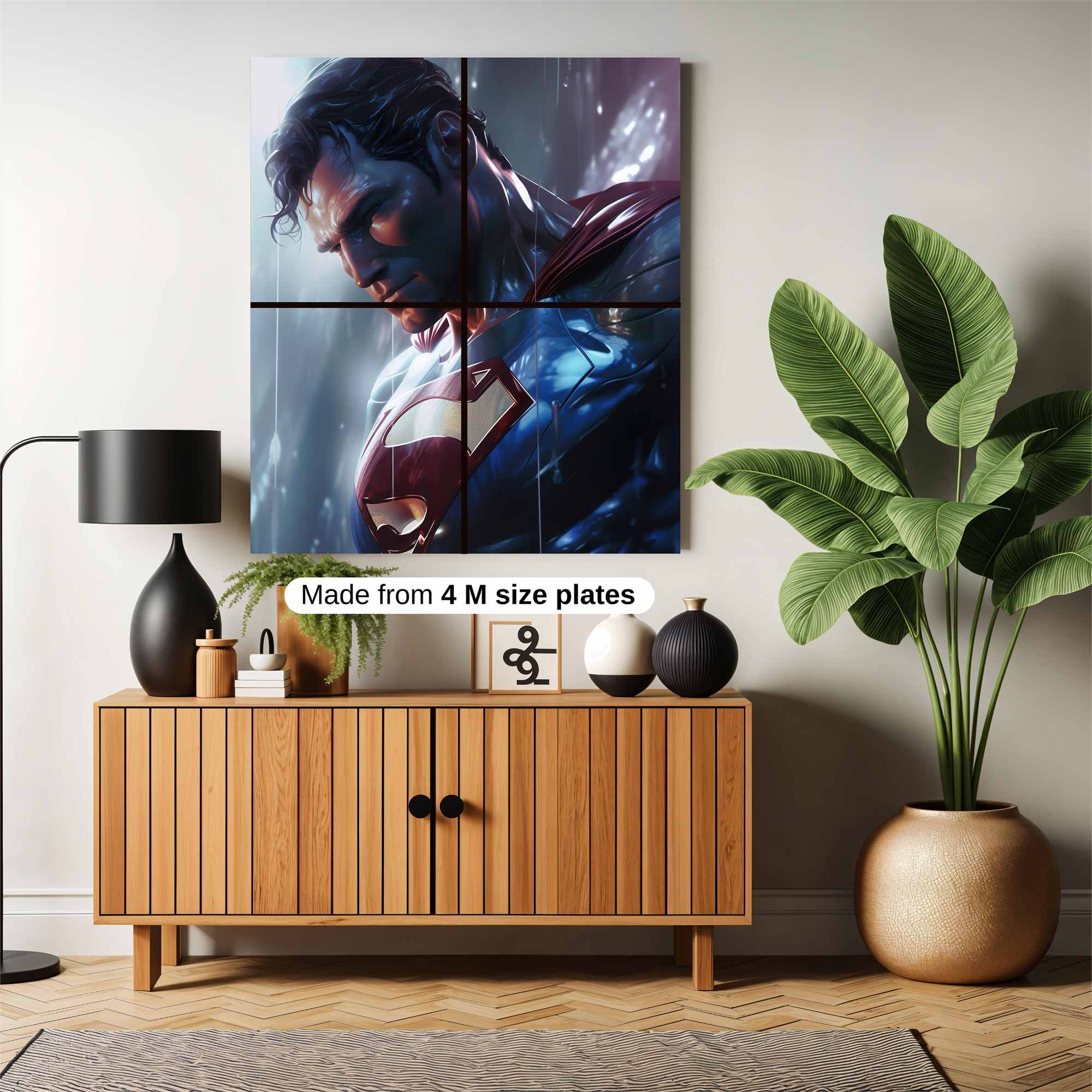 Superman Contemplation Safe Wall Magnetic / M