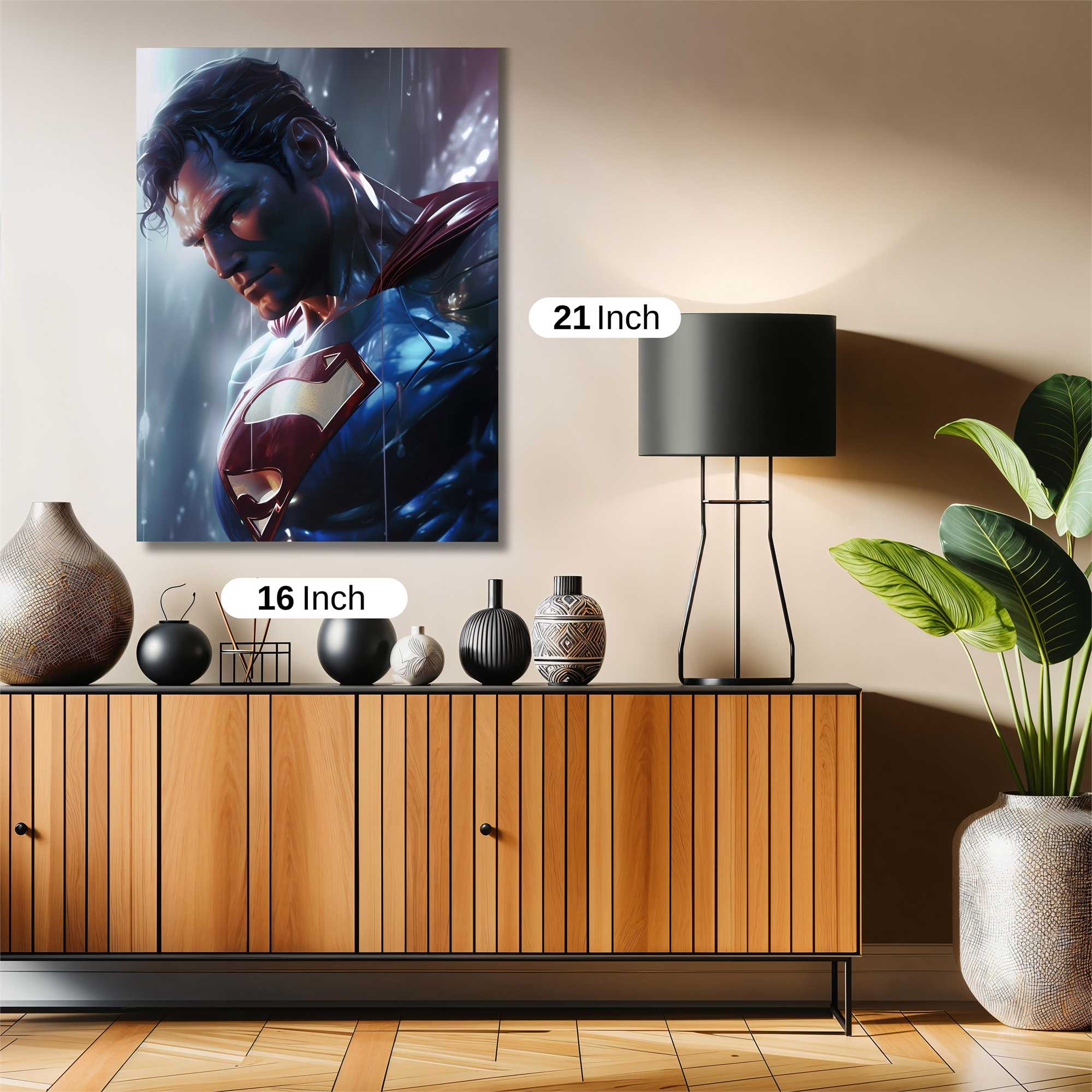 Superman Contemplation Safe Wall Magnetic / M