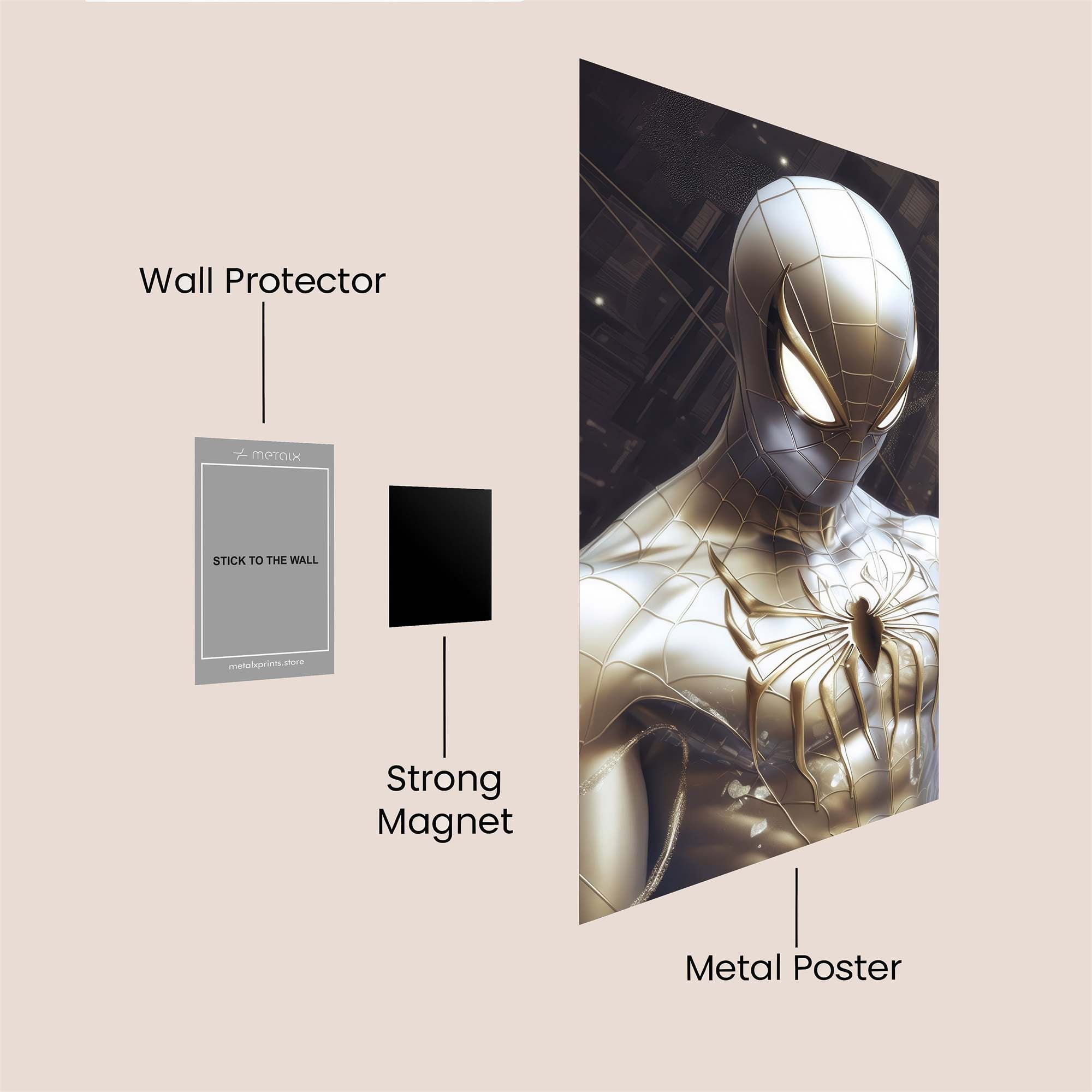 Spider Elegance Safe Wall Magnetic / M