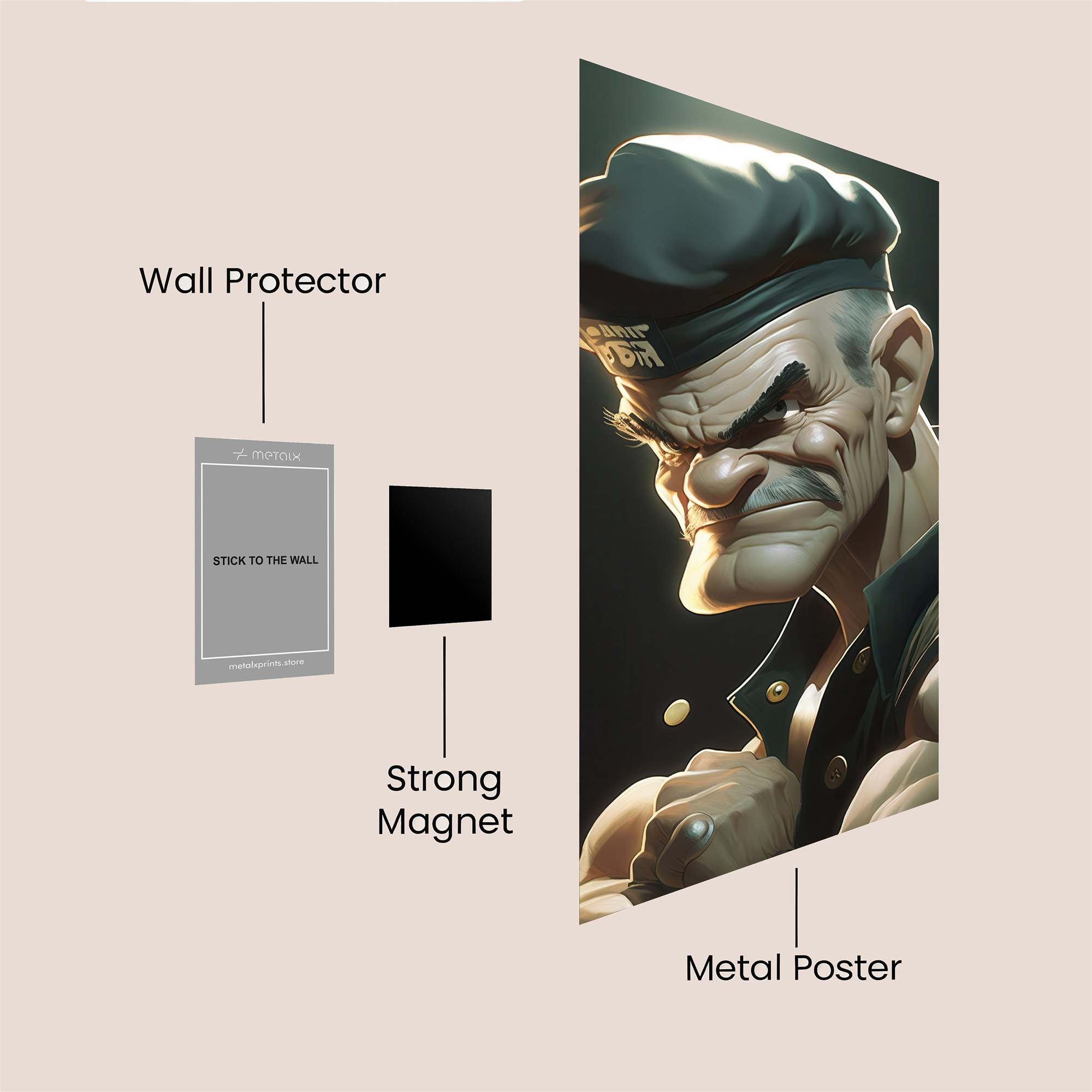 Popeye Intensity Safe Wall Magnetic / M