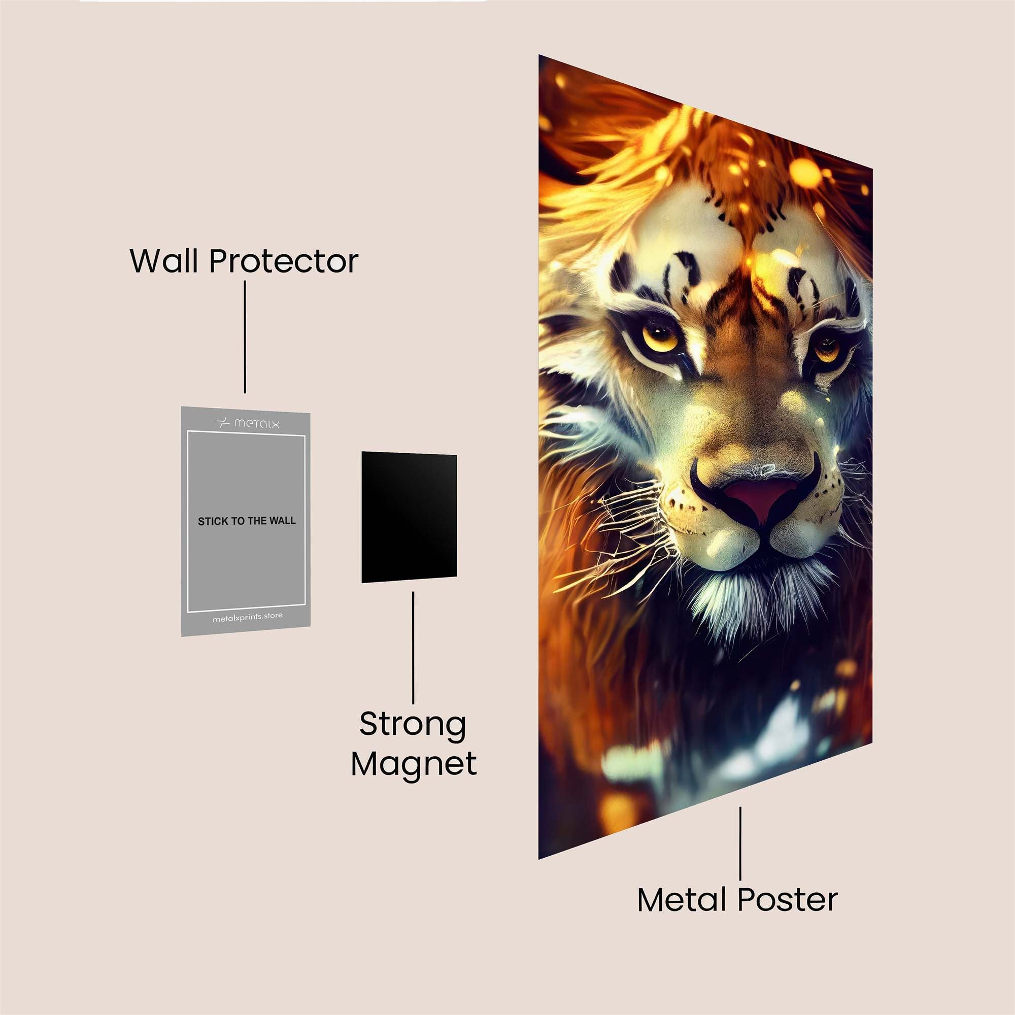 Majestic Blaze Safe Wall Magnetic / M