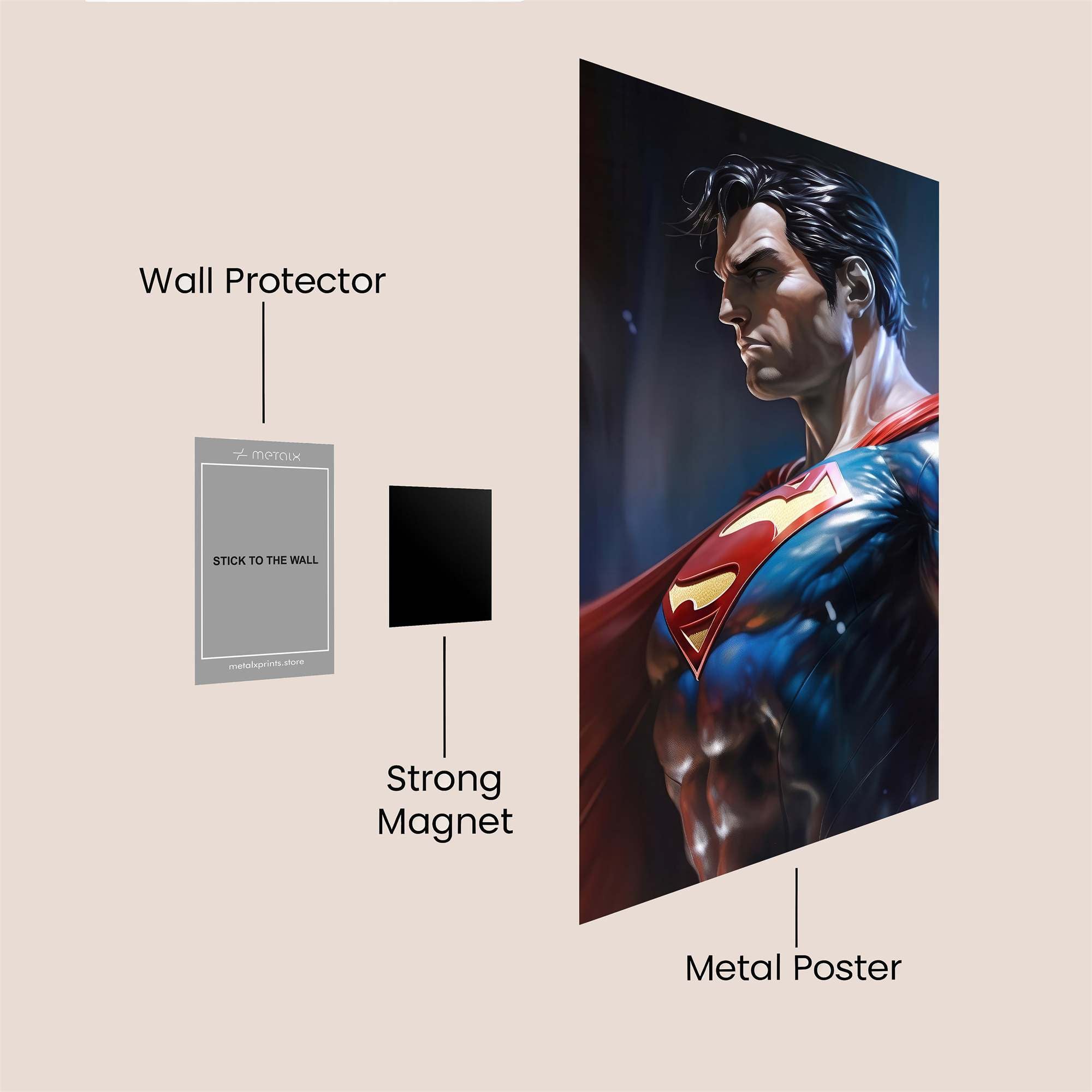 Superman Resolute Safe Wall Magnetic / M