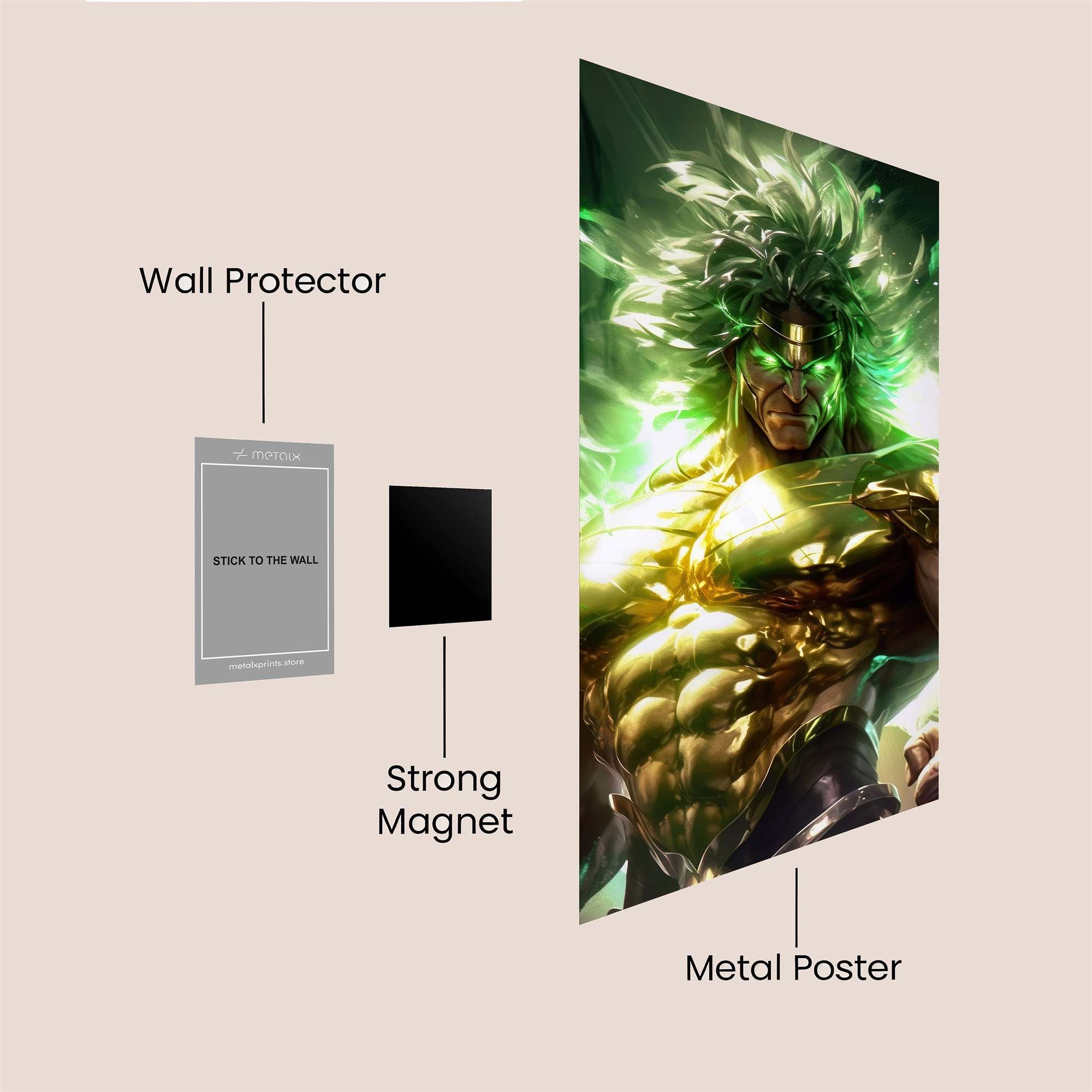 Broly Radiance Safe Wall Magnetic / M