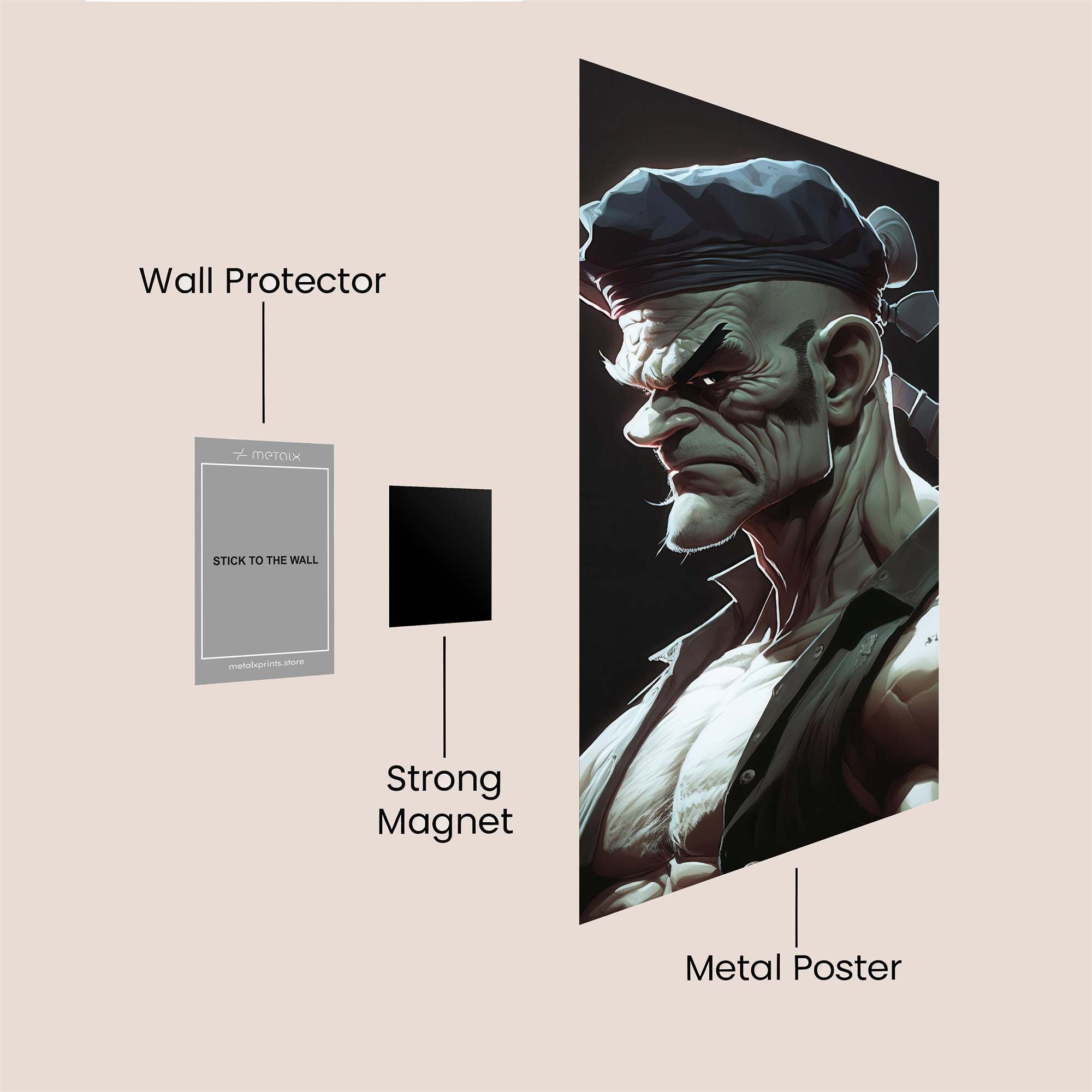 Brutal Resolve Safe Wall Magnetic / M