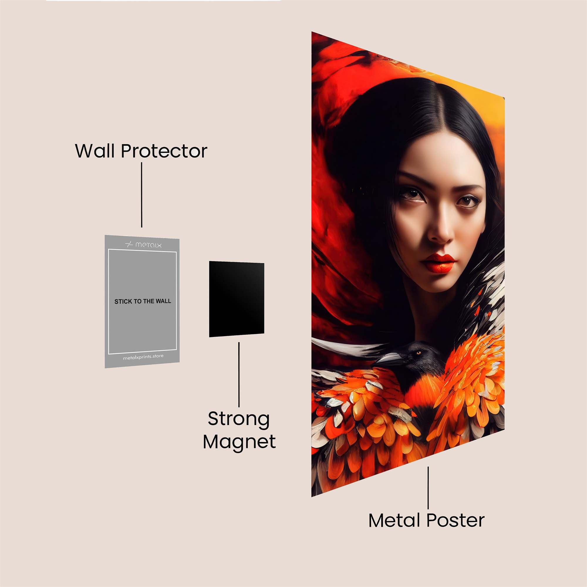 Phoenix Elegance Safe Wall Magnetic / M