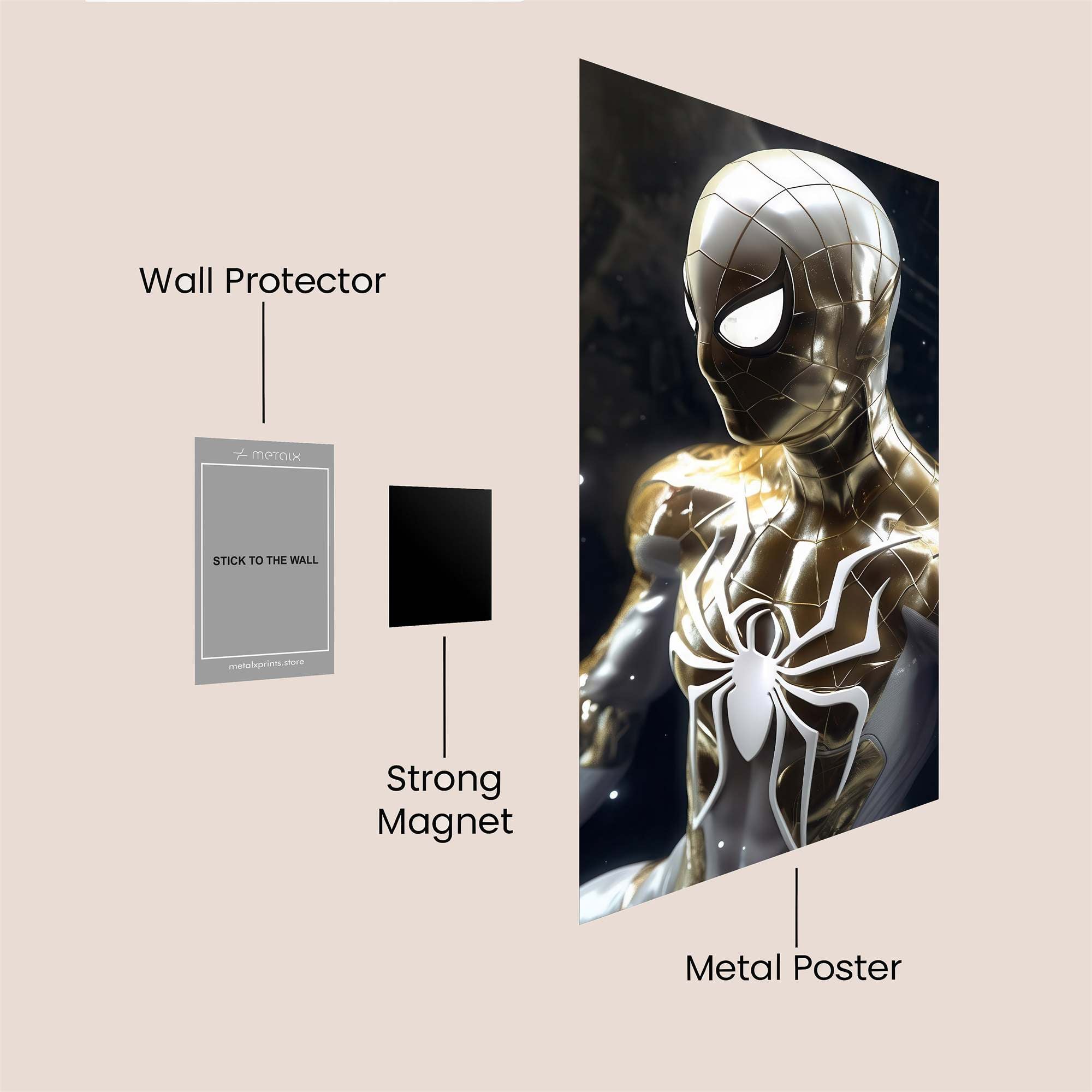 Spider-Man Luminous Safe Wall Magnetic / M