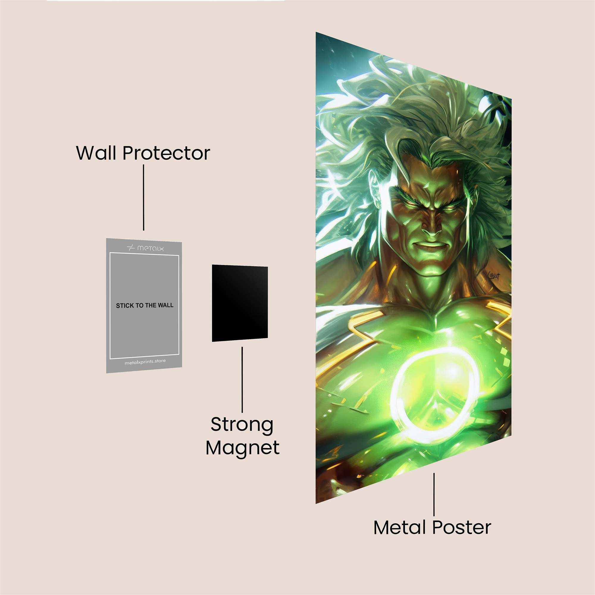 Green Fury Safe Wall Magnetic / M